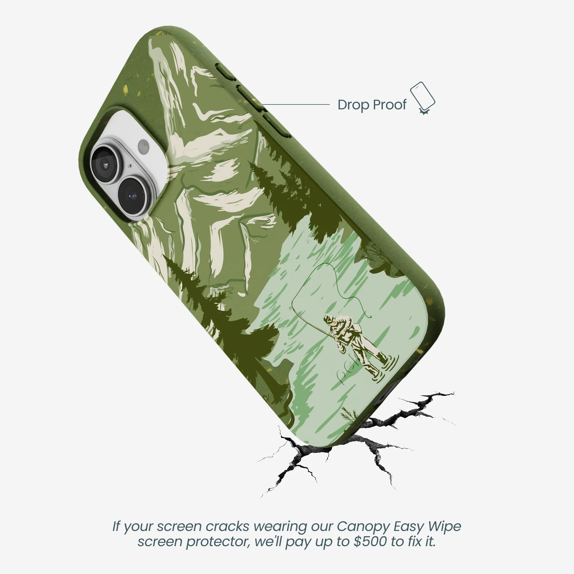 Forest Floor Morning Fishing iPhone 17 Case - Image 5