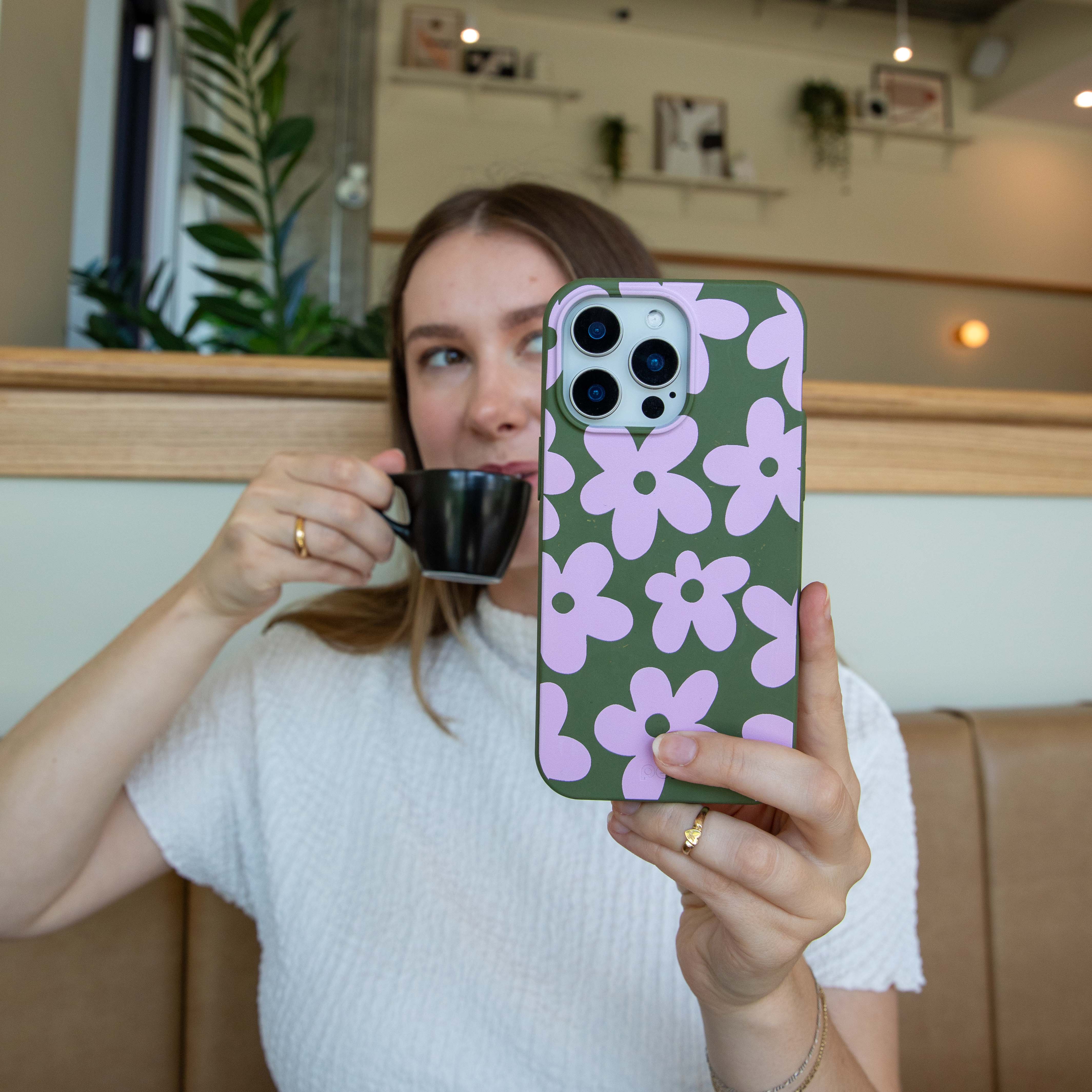 Forest Floor Pink Blooms iPhone 14 Pro Max Case - Image 6