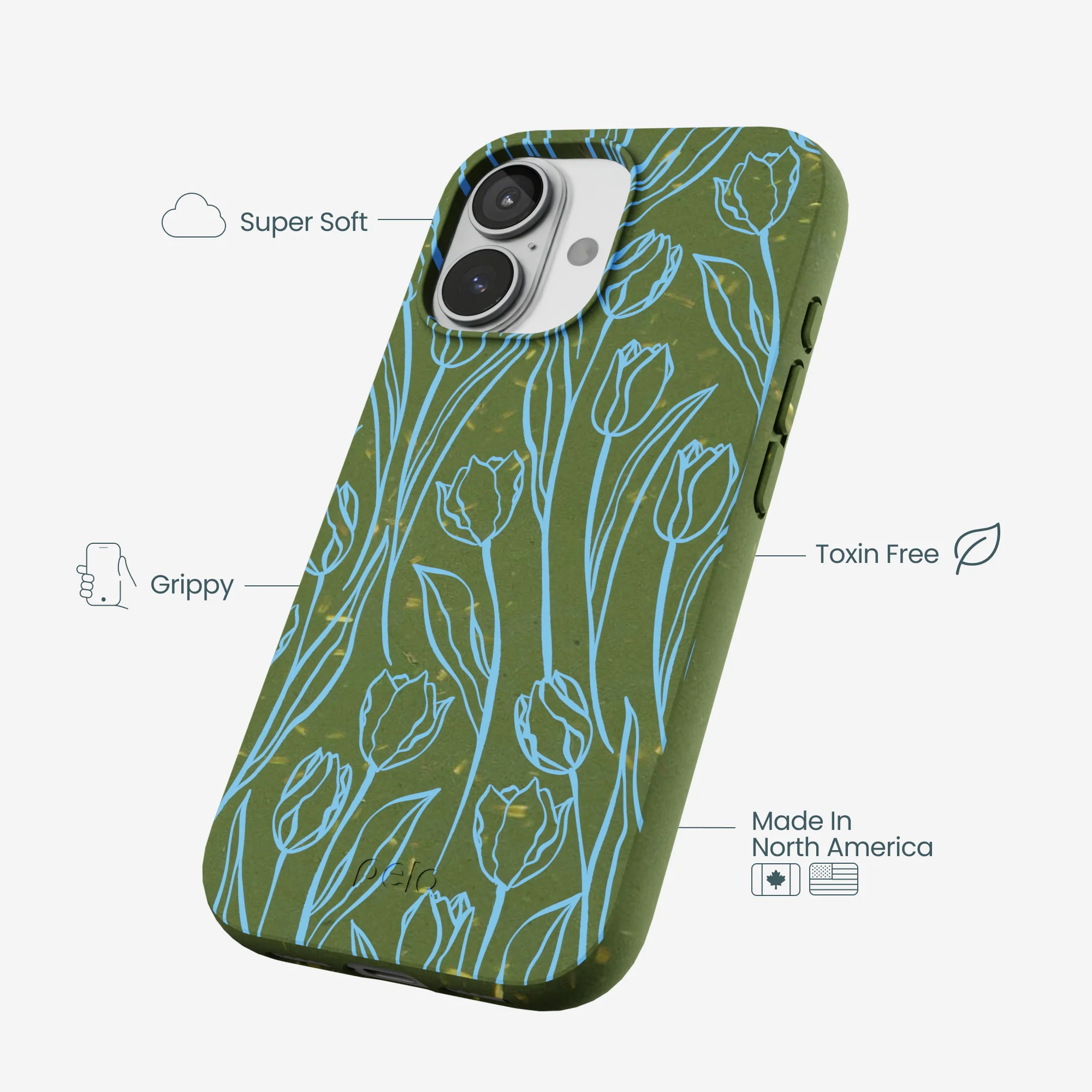 Forest Floor Tulip Dreams iPhone 17 Case - Image 3