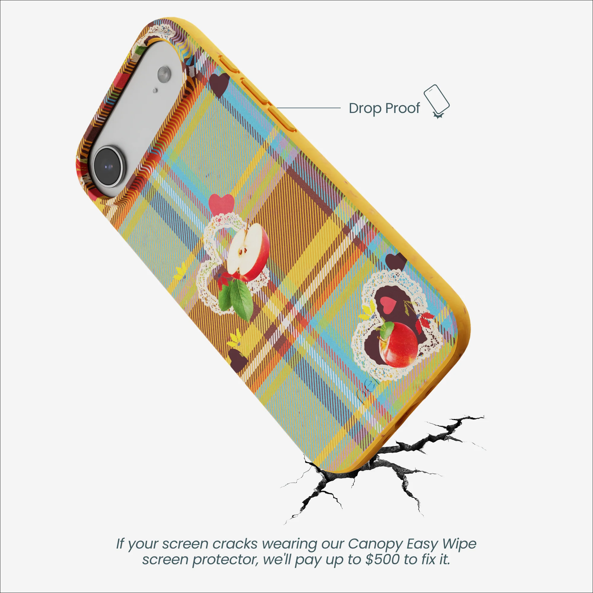Honey Apple Plaid iPhone Air Case - Image 5