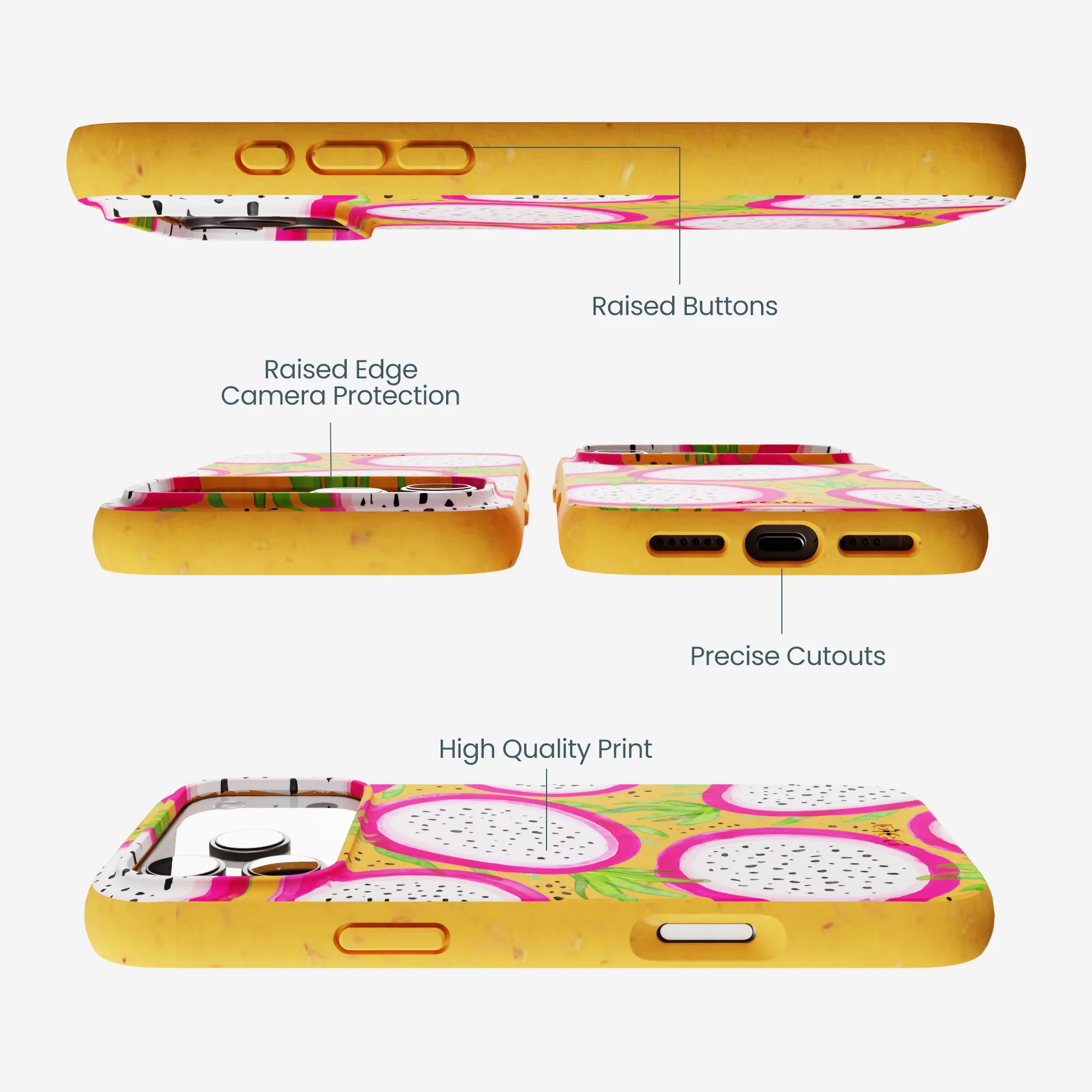 Honey Dragonfruit Pop iPhone 17 Pro Max Case - Image 3