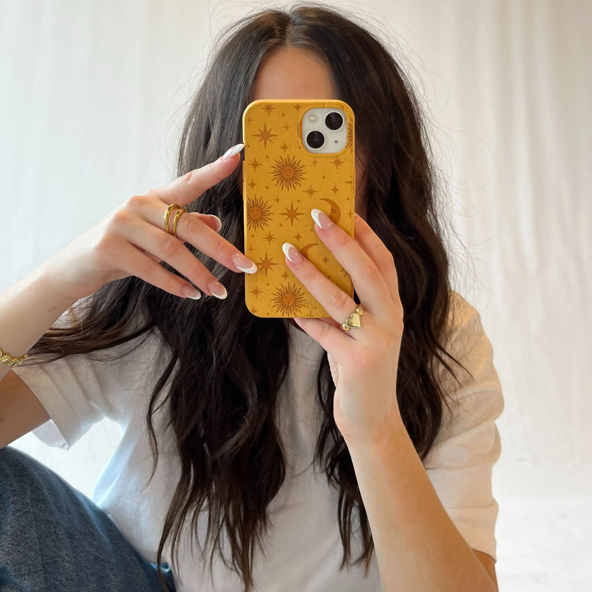 Honey Sun and Moon Google Pixel 9a Case - Image 2