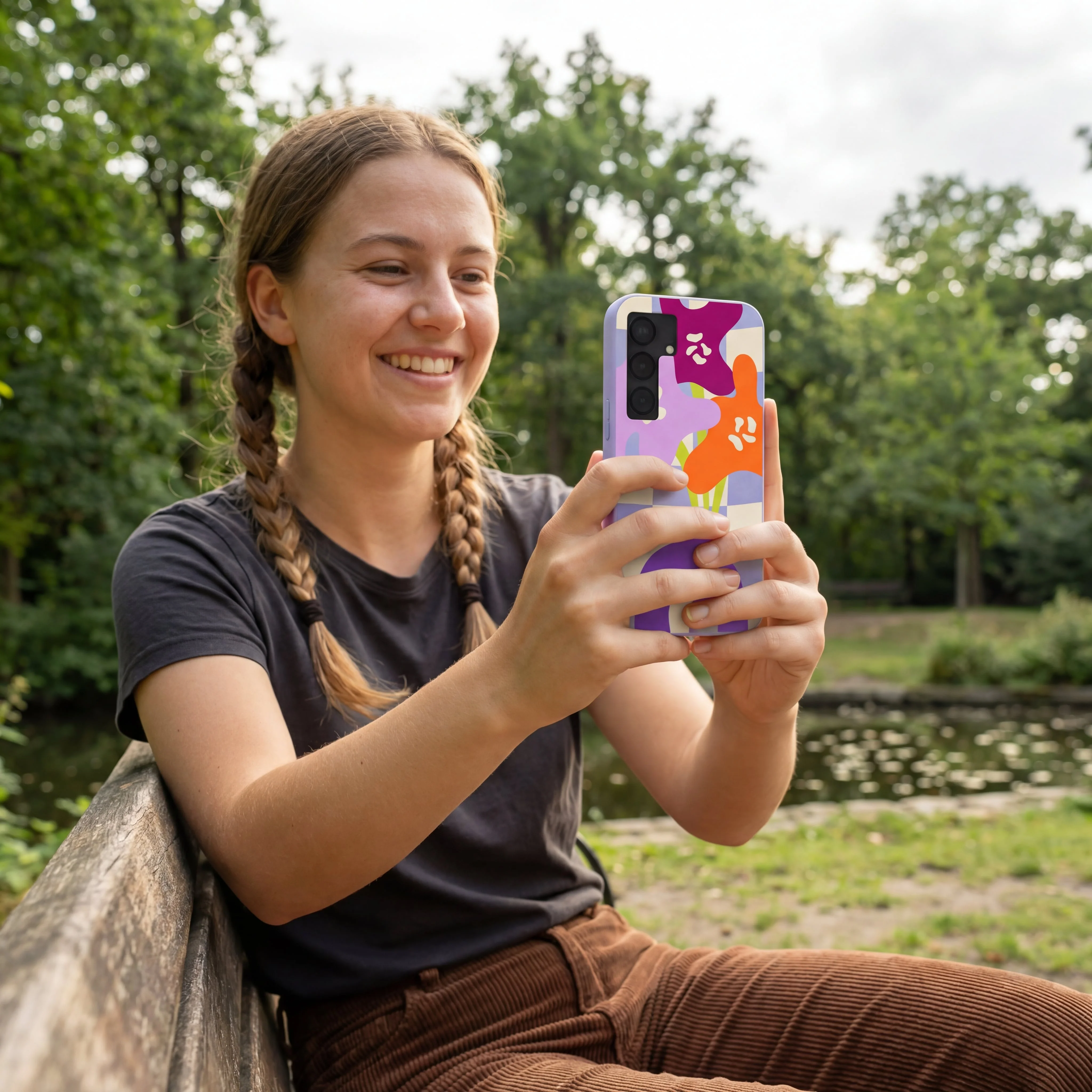 Lavender Bright Blooms Samsung Galaxy S25 Case - Image 2