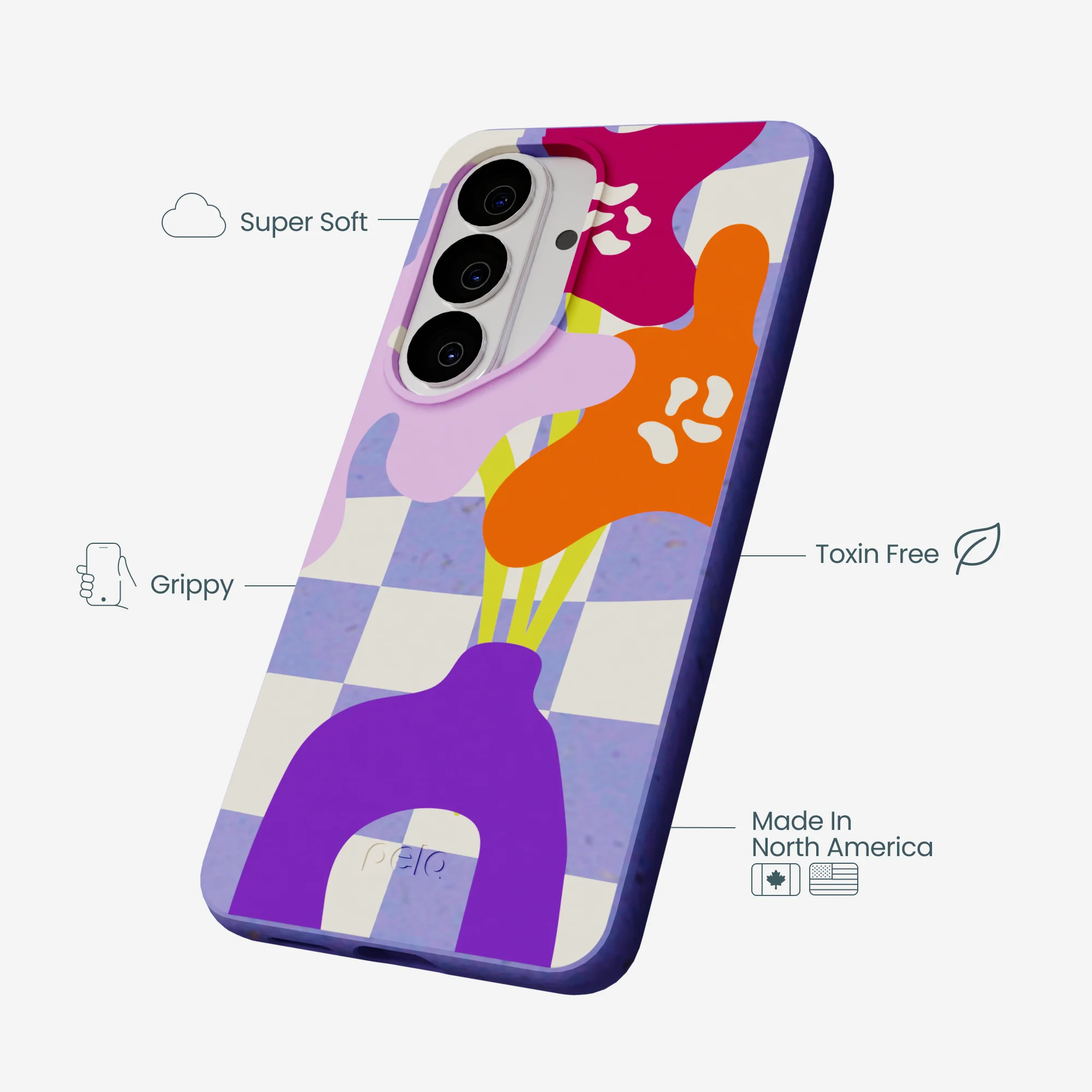 Lavender Bright Blooms Samsung Galaxy S26 Case - Image 4