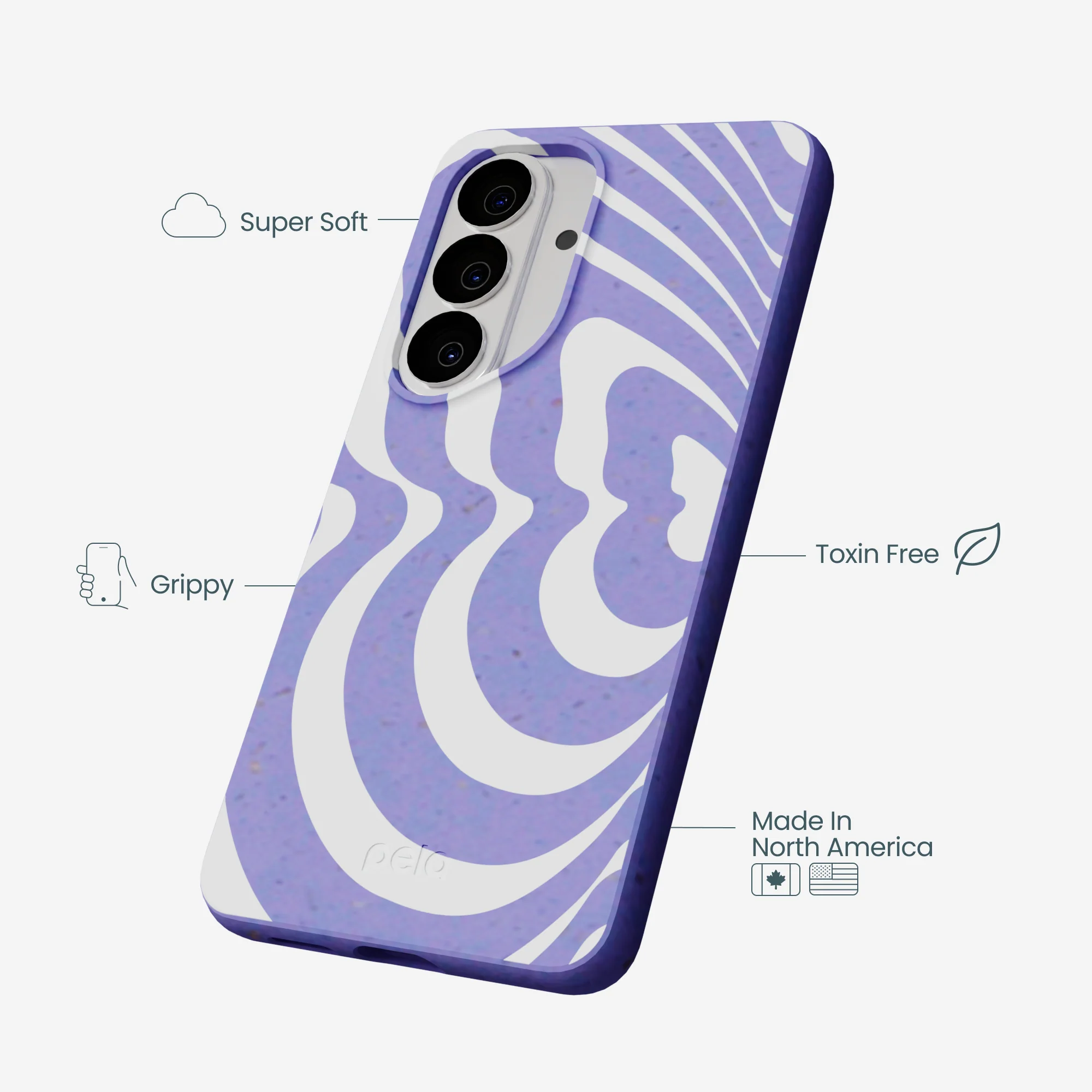 Lavender Flutter Left Samsung Galaxy S26 Case - Image 4