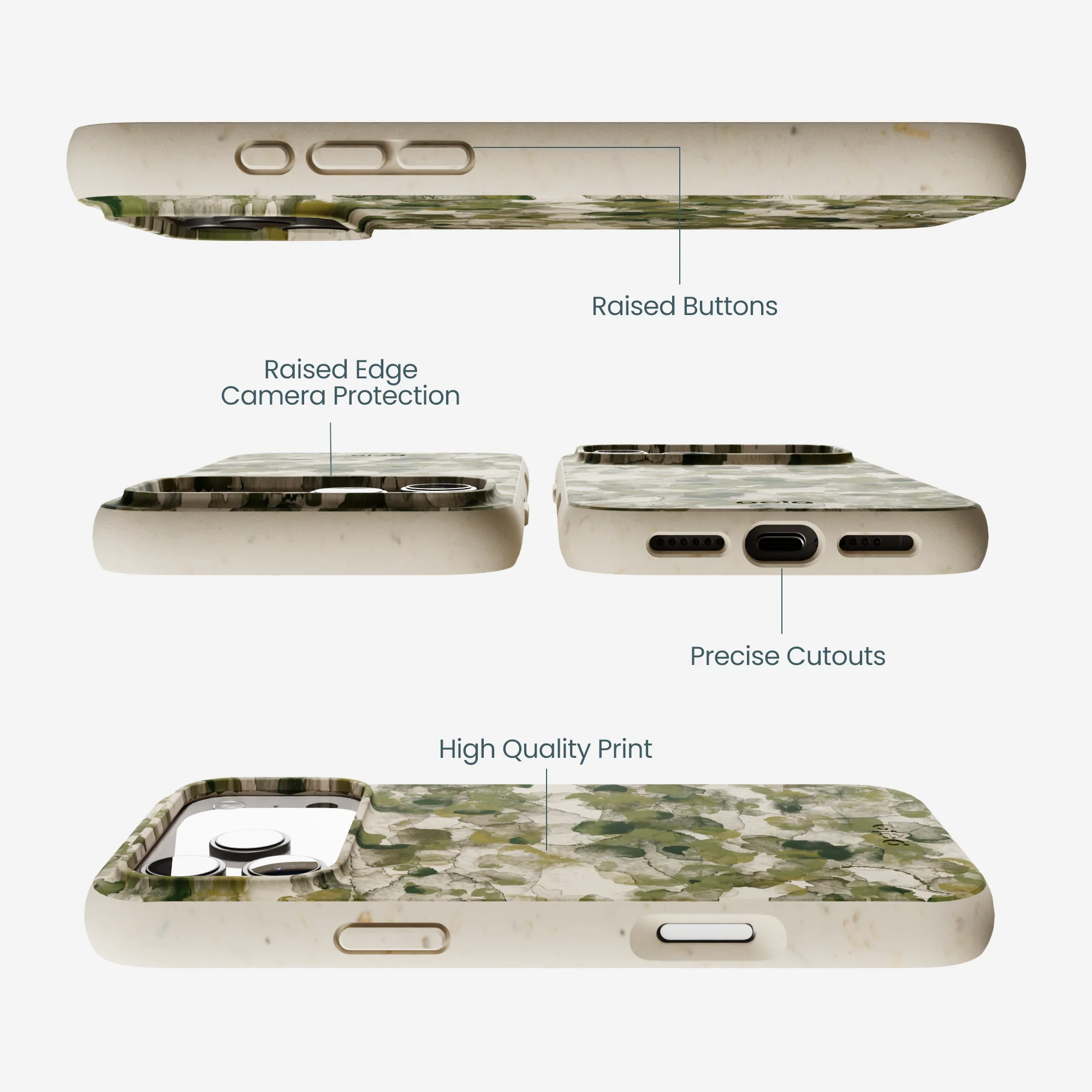 London Fog Foliage Camo iPhone 17 Pro Max Case - Image 3