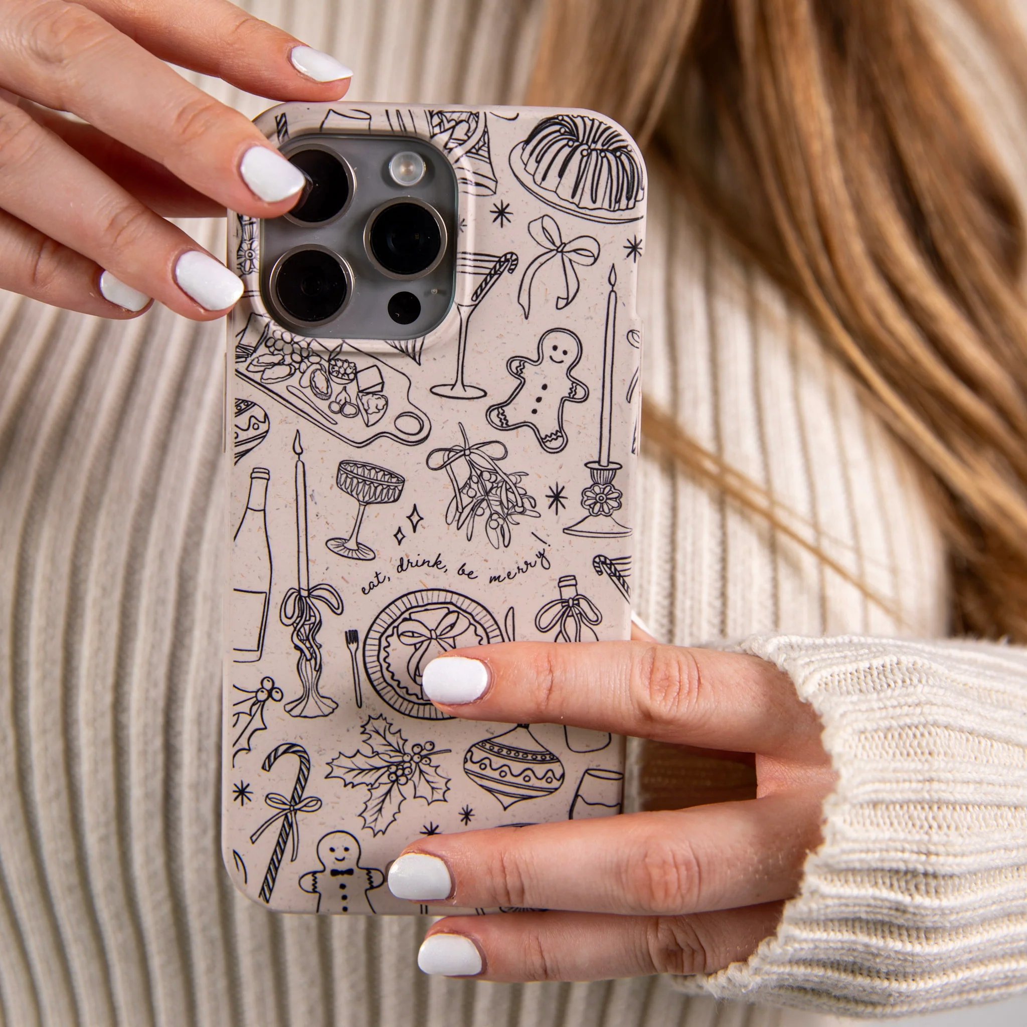 London Fog Holiday Dinner Party iPhone 12 Mini Case - Image 2