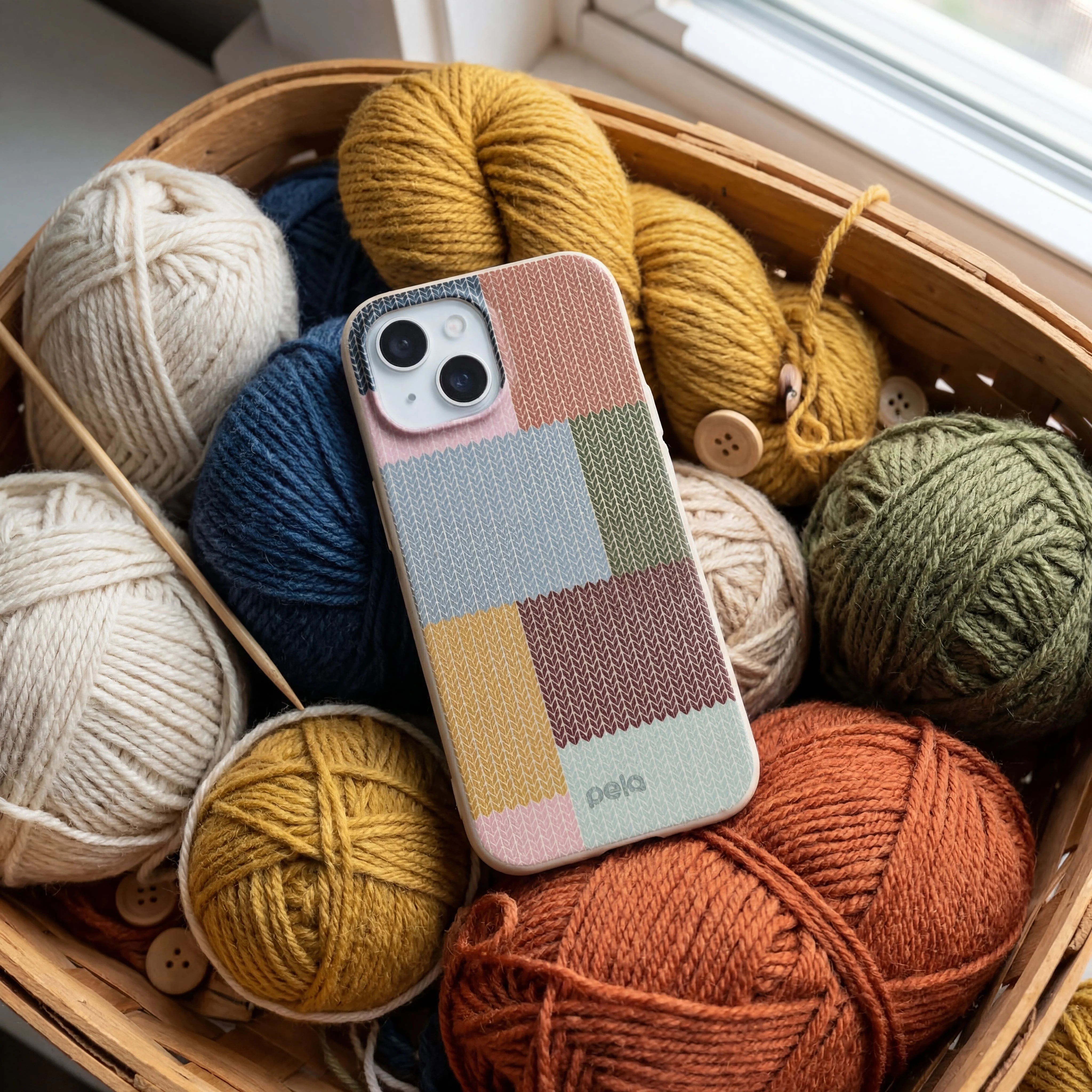 London Fog Knitted Patchwork iPhone 17 Case - Image 2