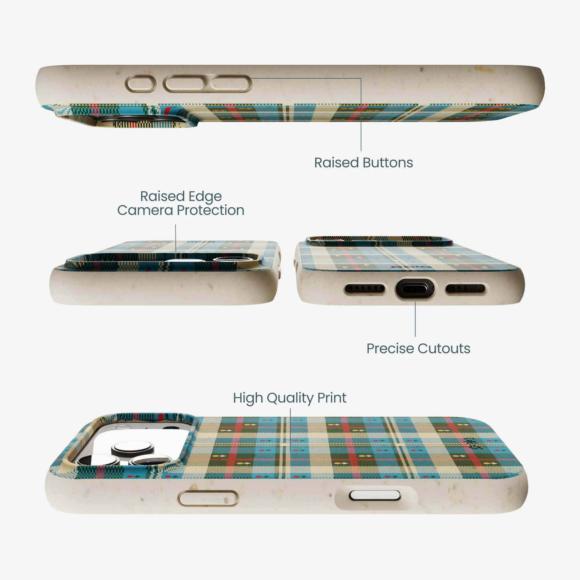 London Fog Plaid Picnic iPhone 17 Pro Max Case - Image 3