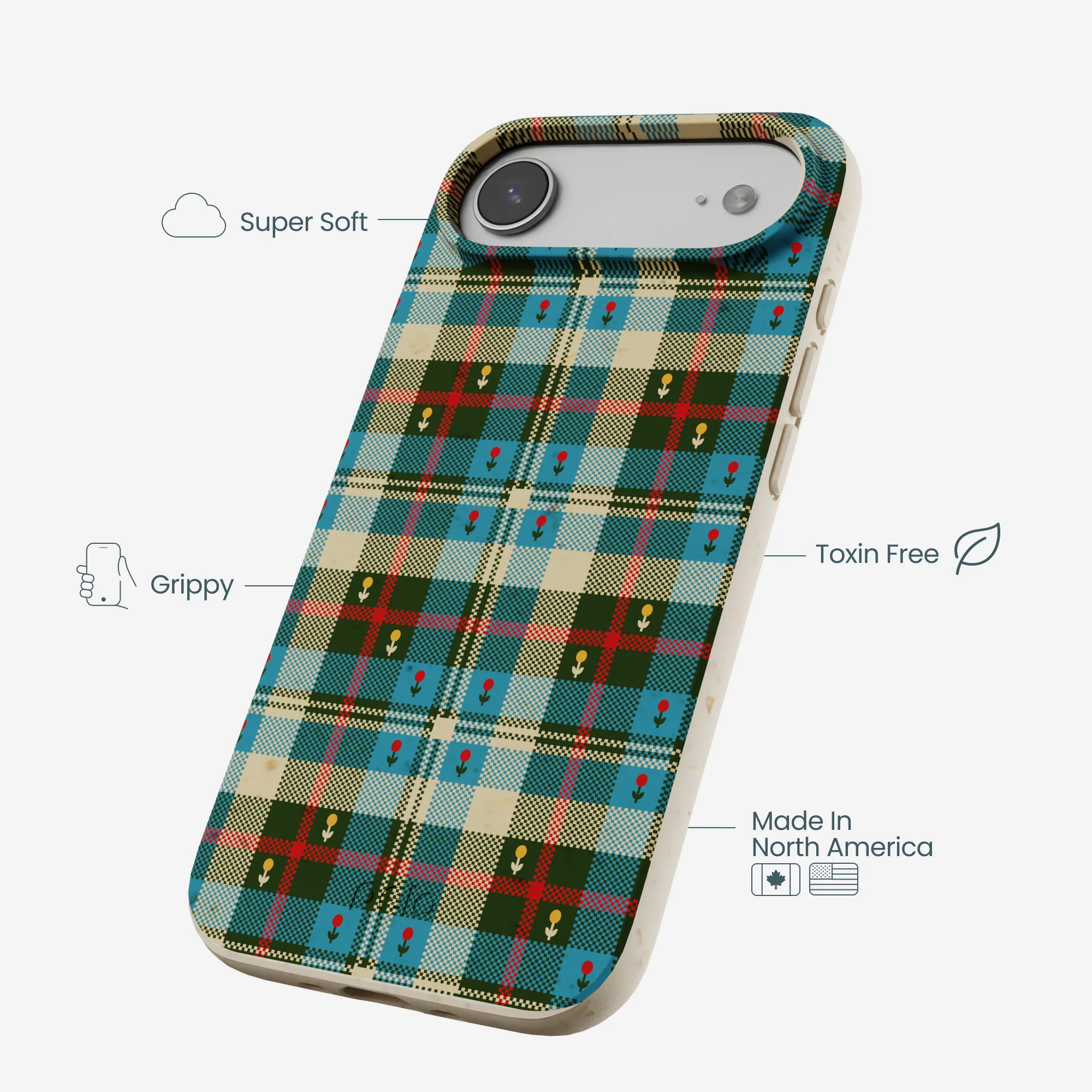 London Fog Plaid Picnic iPhone Air Case - Image 4