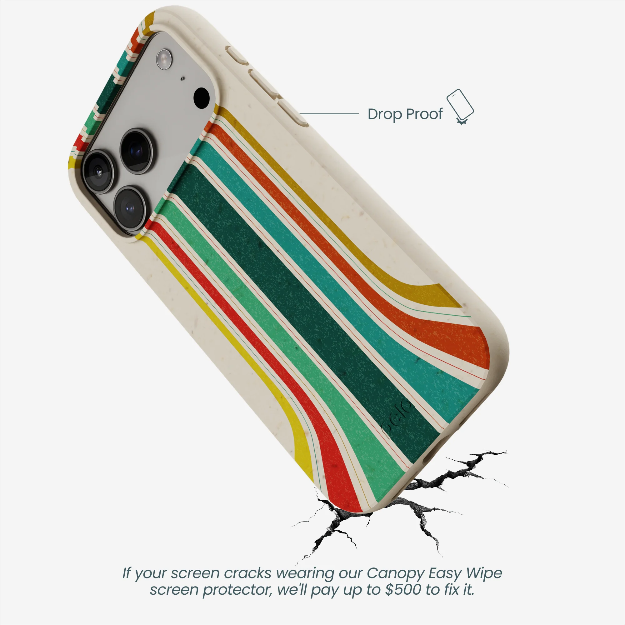 London Fog Retro Lines iPhone 17 Pro Max Case - Image 4