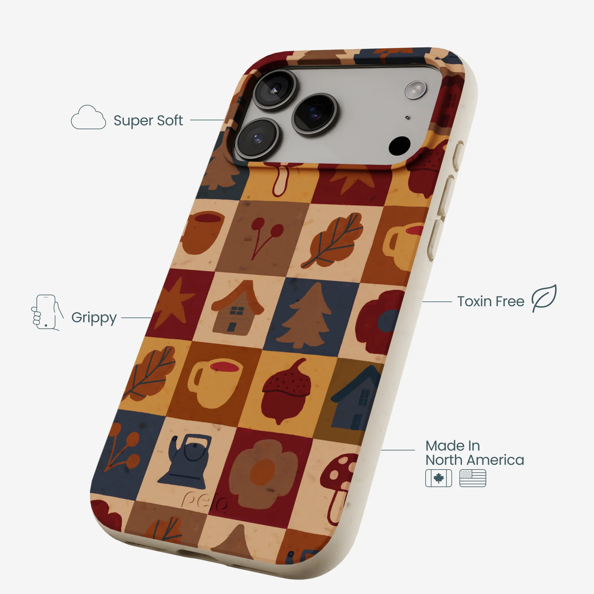 London Fog Rustic Grid iPhone 17 Pro Max Case - Image 4