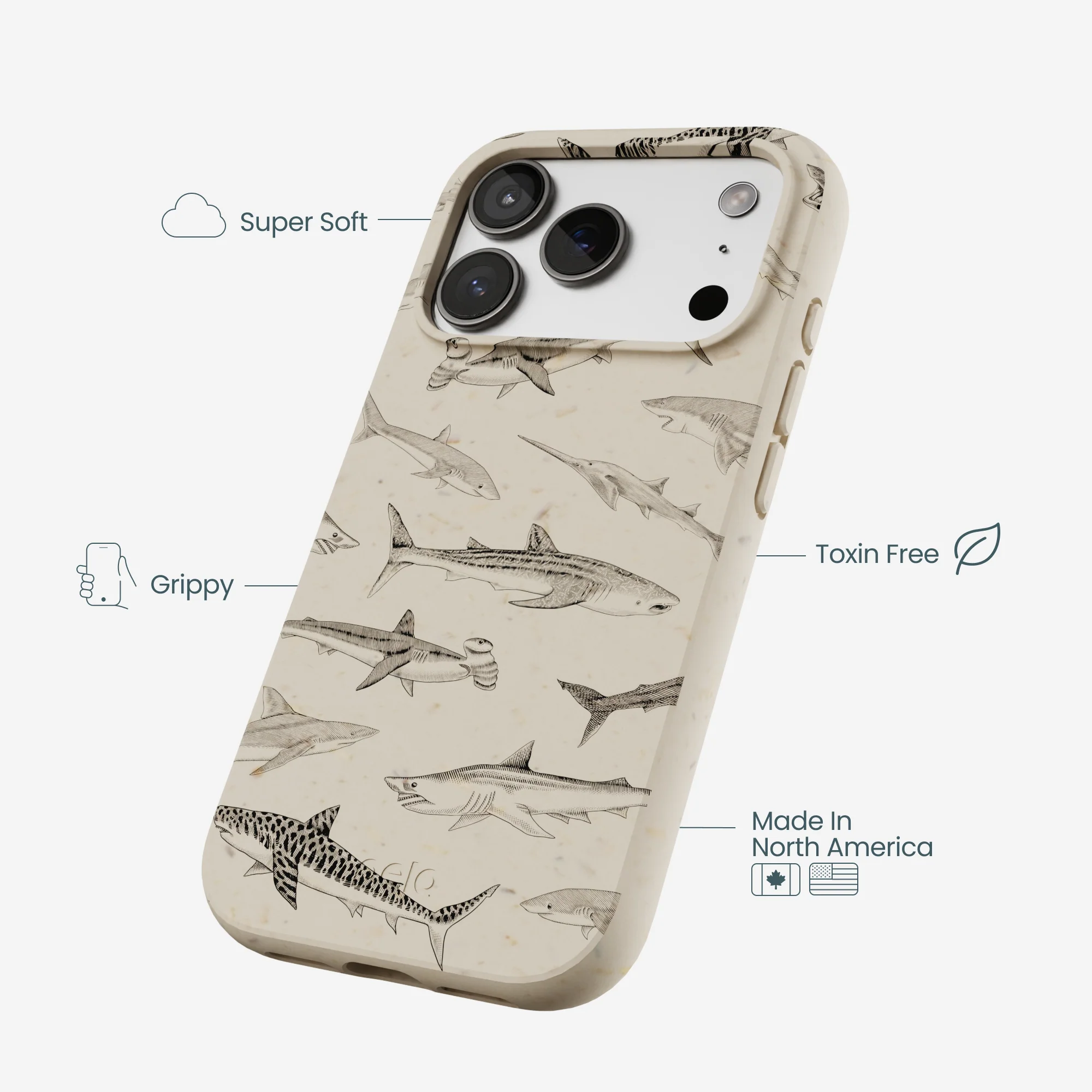 London Fog Shark World iPhone 17 Pro Case - Image 4