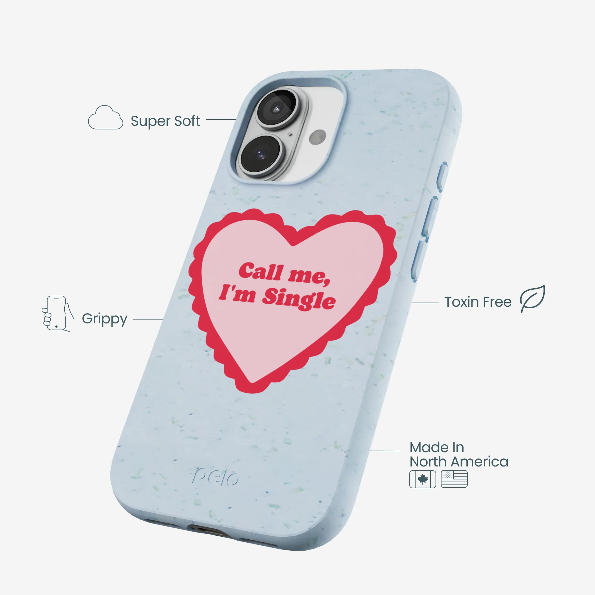 Powder Blue Call Me iPhone 17 Case - Image 4