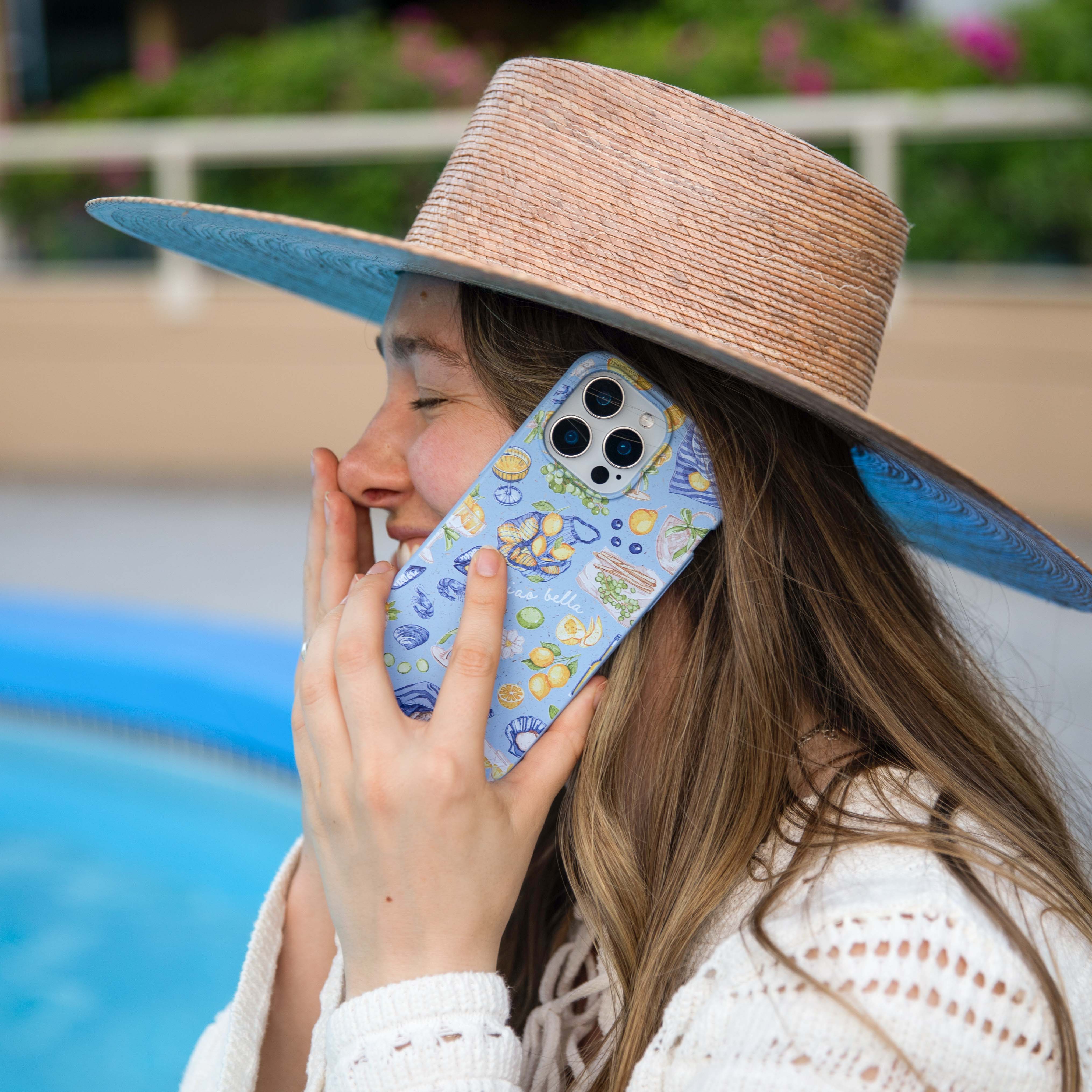 Powder Blue Ciao Bella Google Pixel 6a Case - Image 2