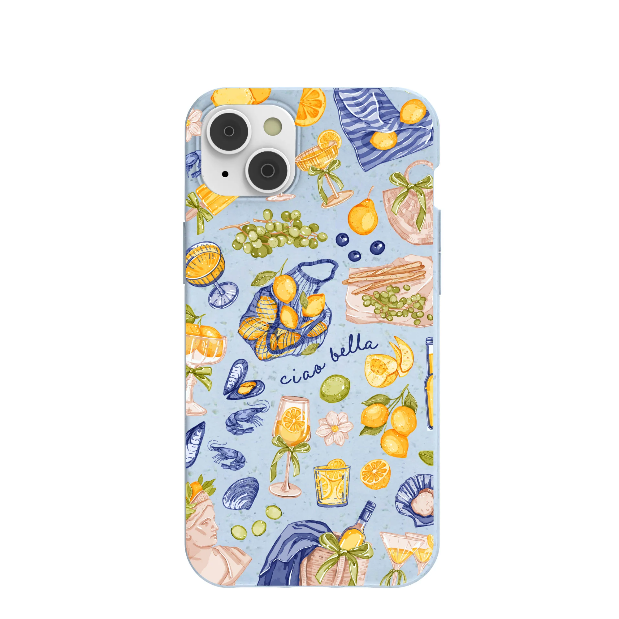 Powder Blue Ciao Bella iPhone 14 Plus Case