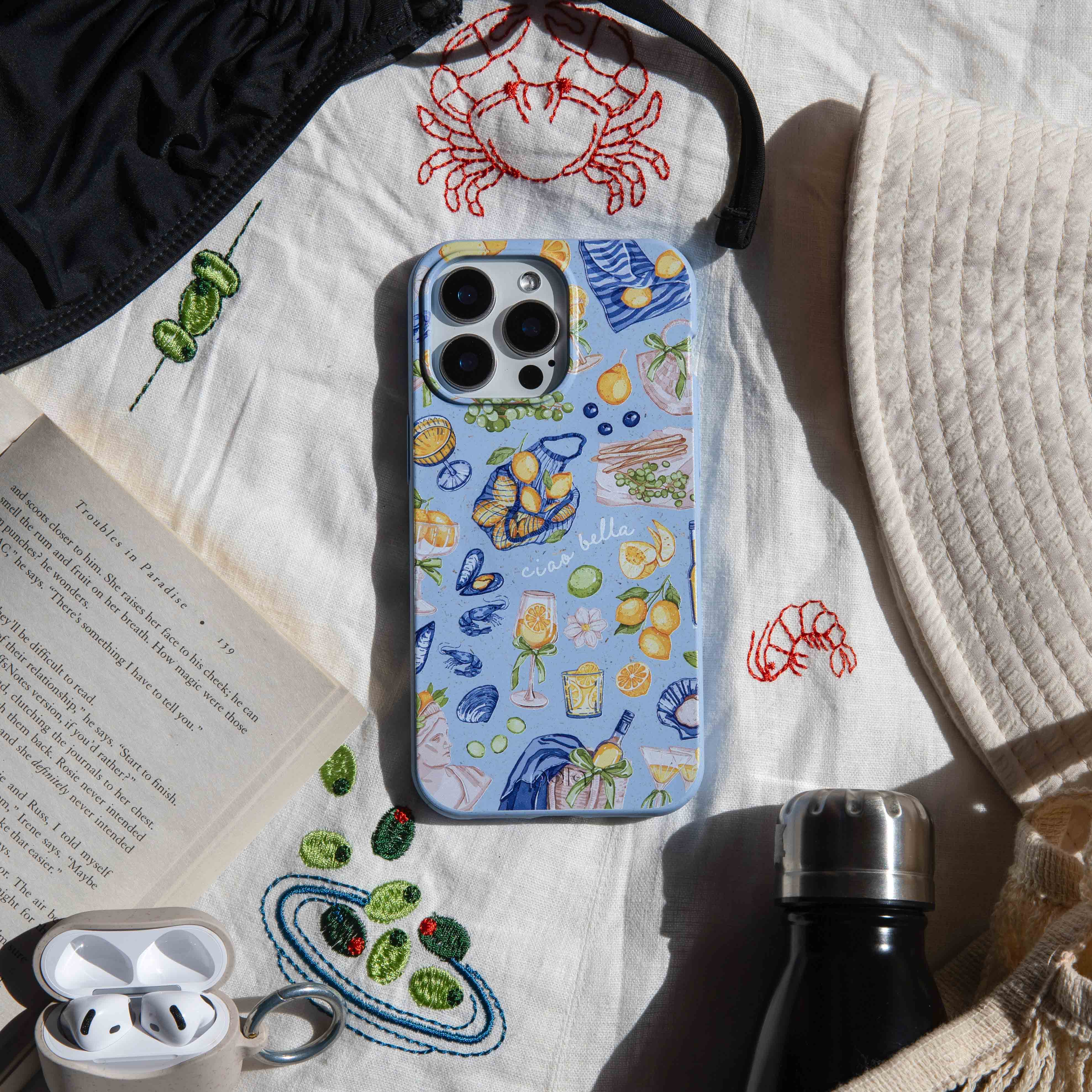 Powder Blue Ciao Bella iPhone 14 Plus Case - Image 5