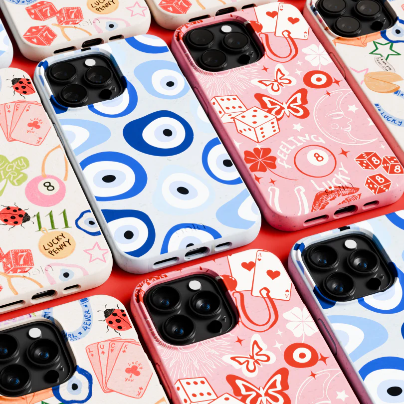 Powder Blue Evil Eye Samsung Galaxy S21 Case - Image 7