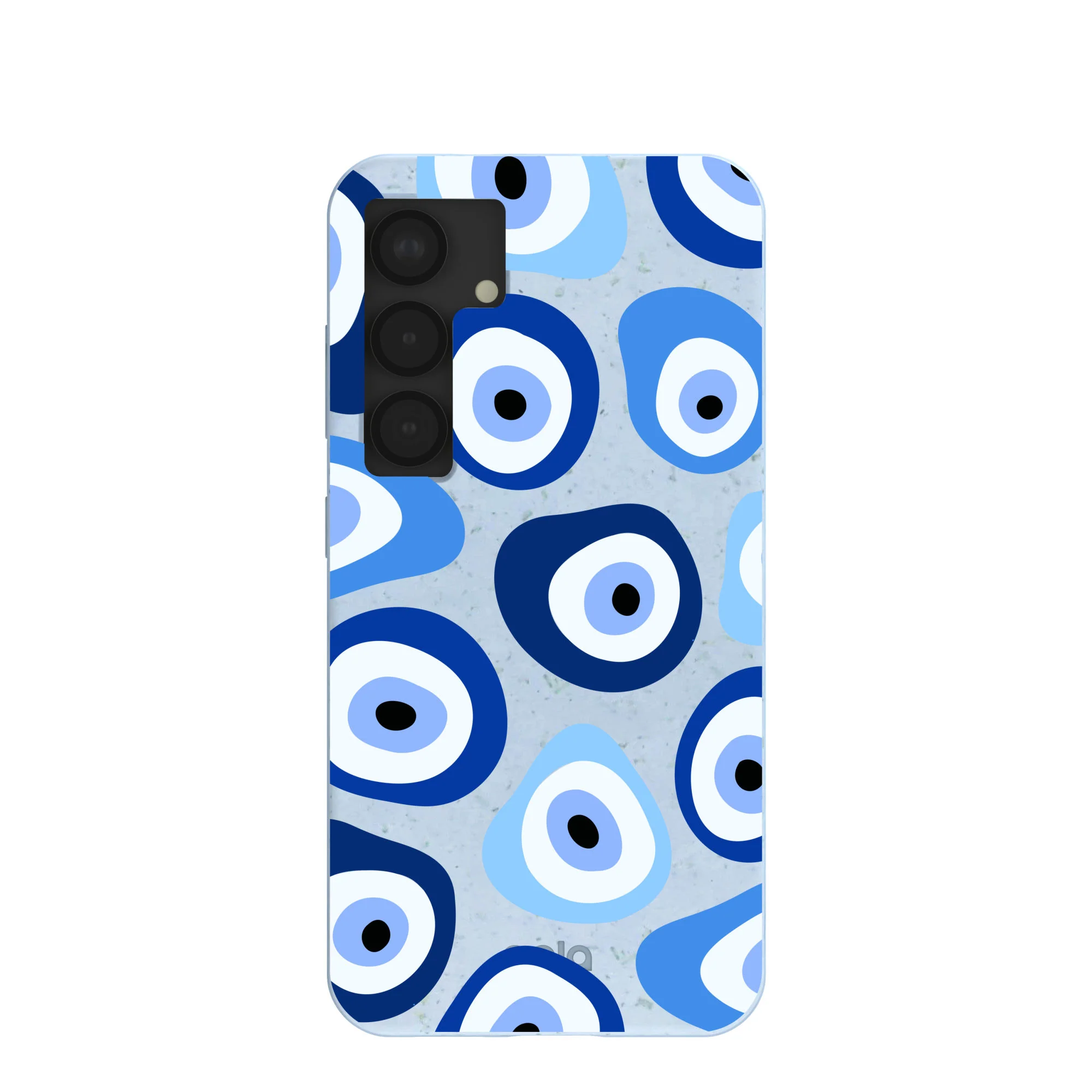 Powder Blue Evil Eye Samsung Galaxy S25 Case