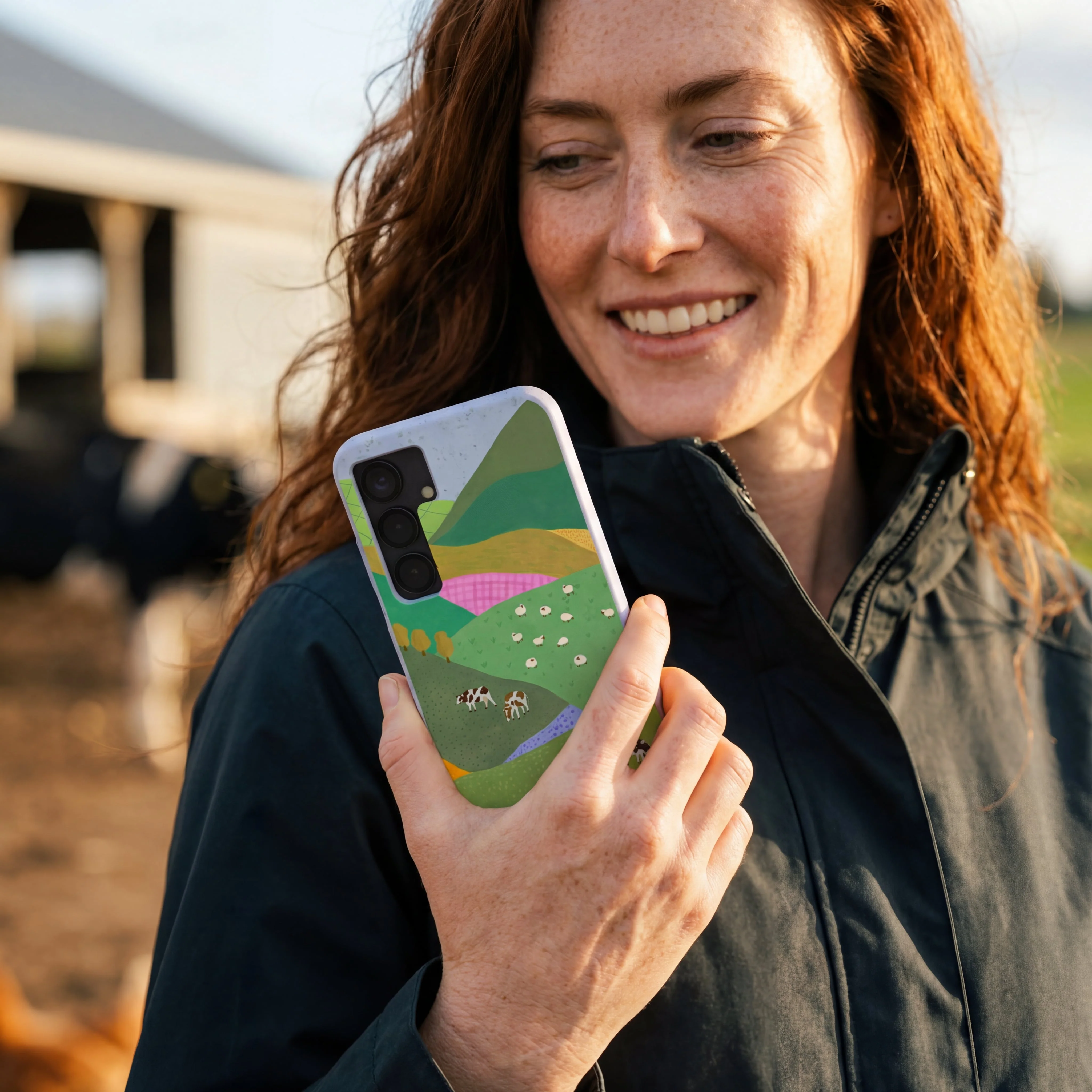 Powder Blue Farm Tales Samsung Galaxy S24 Case - Image 2