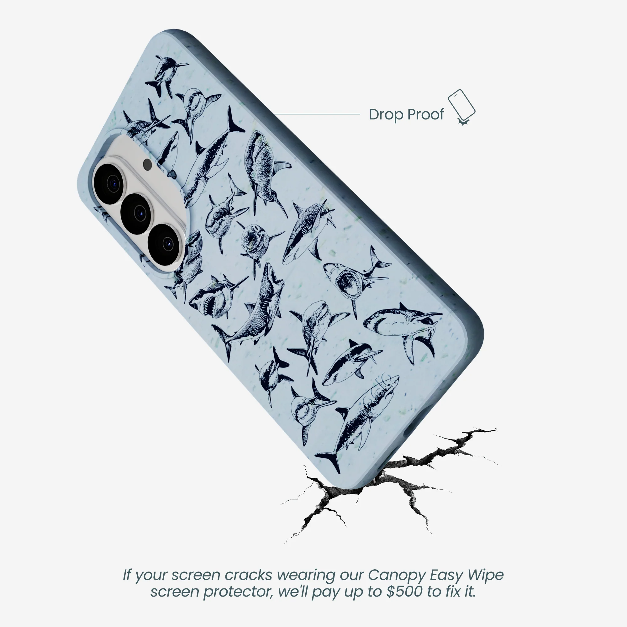 Powder Blue Great White Samsung Galaxy S26 Case - Image 4
