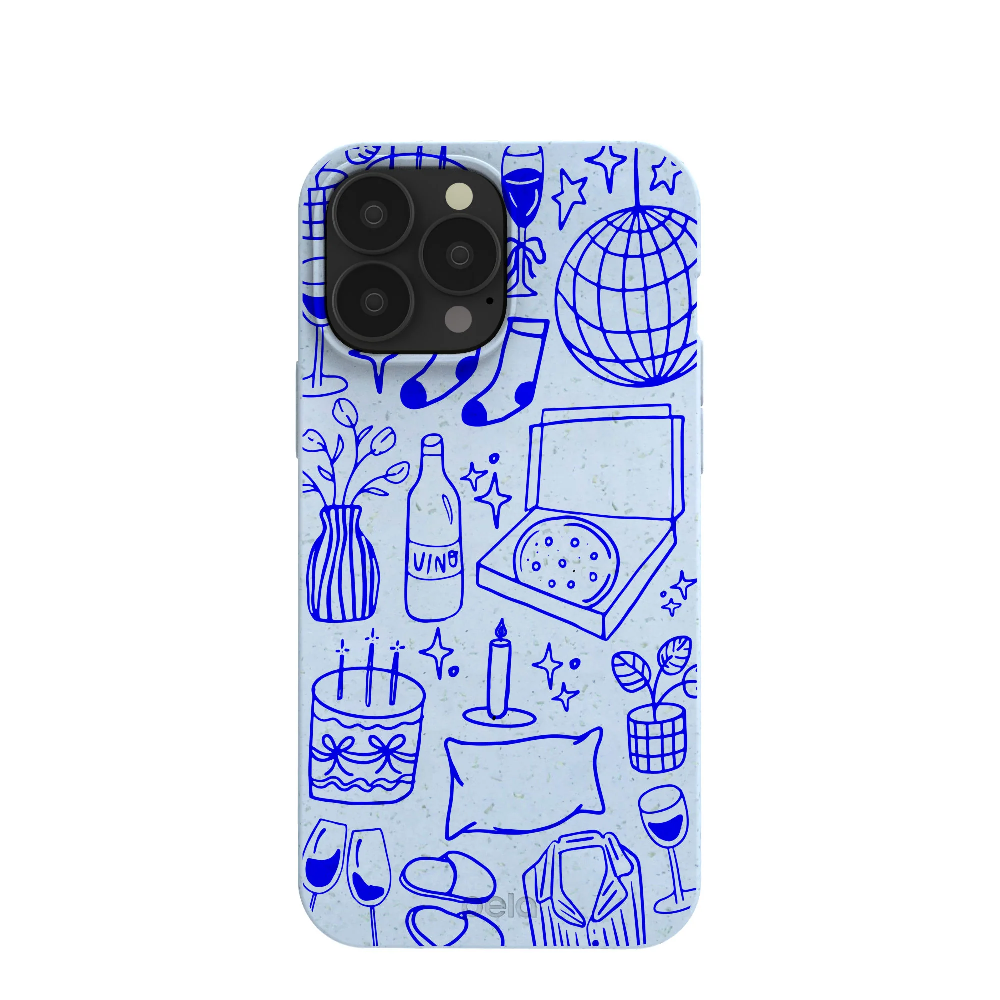 Powder Blue Home for Midnight iPhone 13 Pro Max Case