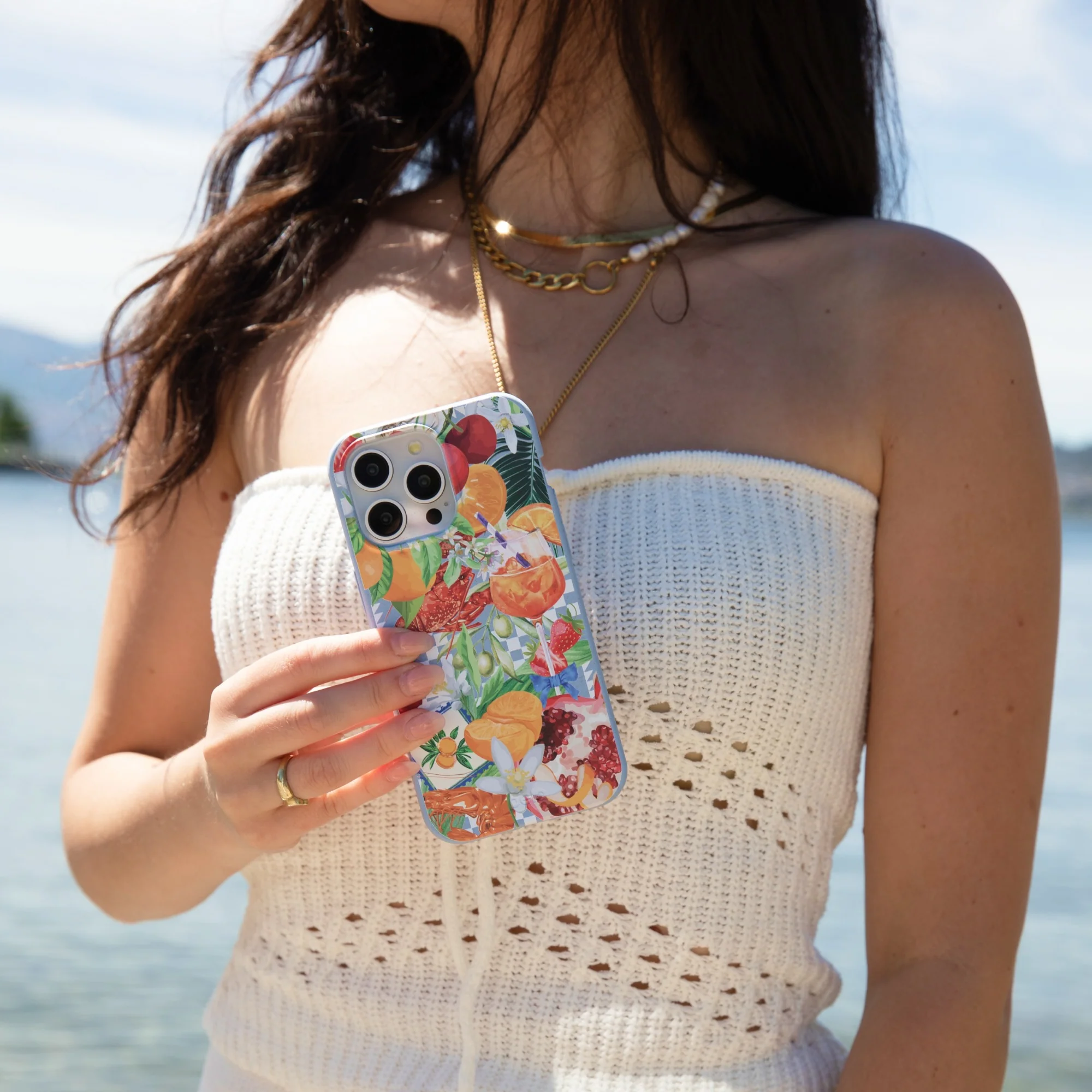 Powder Blue Mediterranean Summers Google Pixel 9 Pro XL Case - Image 2
