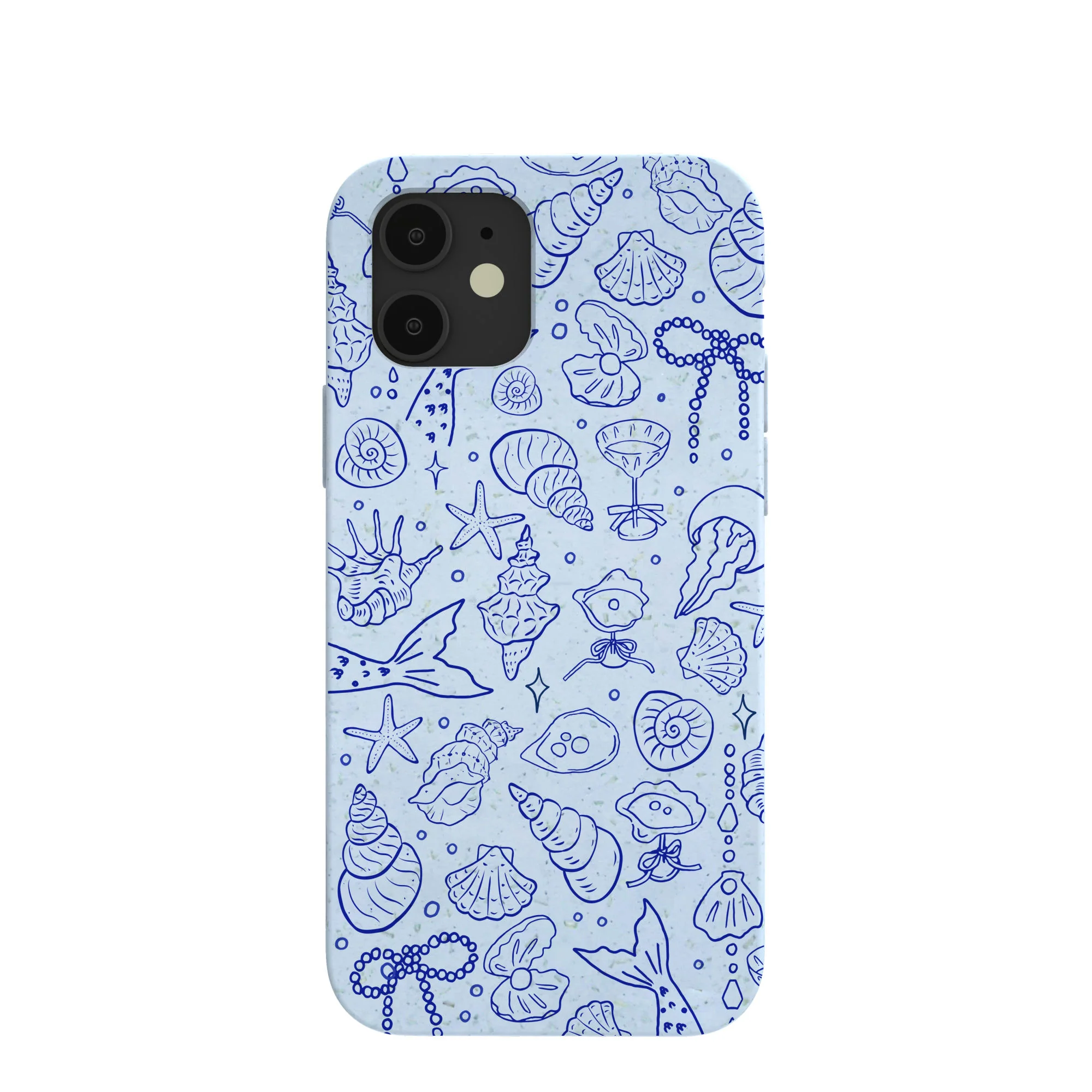 Powder Blue Ocean Charms iPhone 12/ iPhone 12 Pro Case