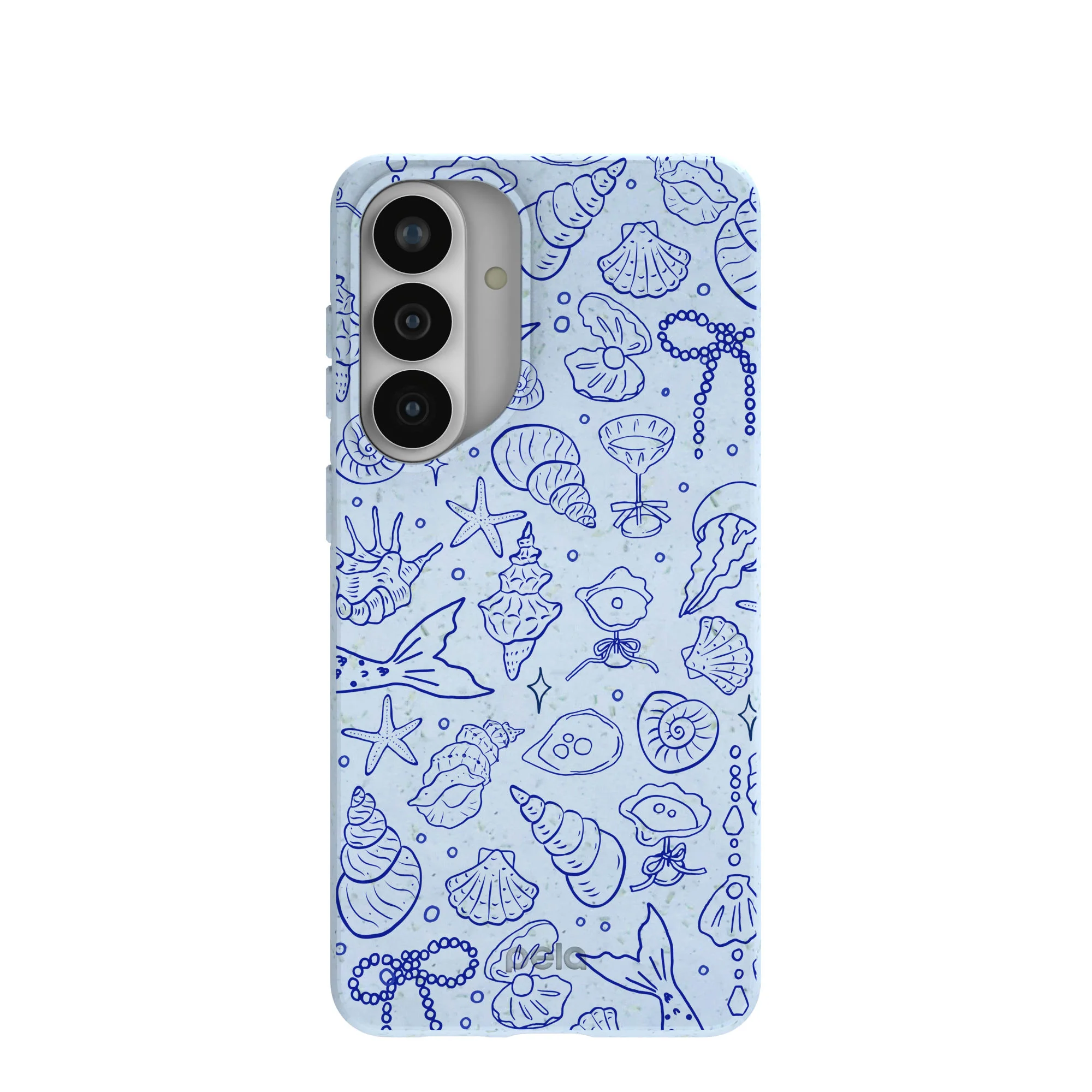 Powder Blue Ocean Charms Samsung Galaxy S26+(Plus) Case