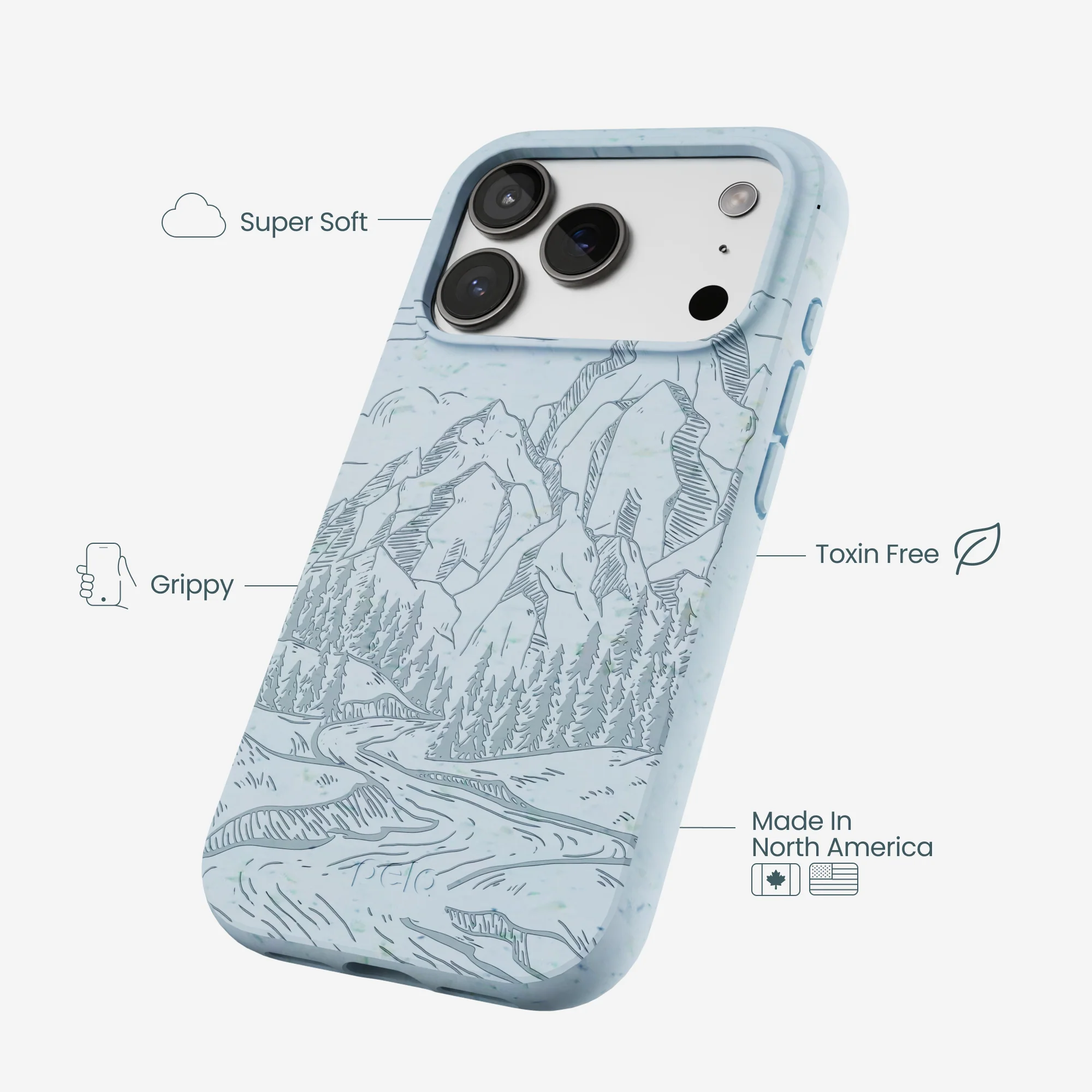 Powder Blue Rockies iPhone 17 Pro Case - Image 4