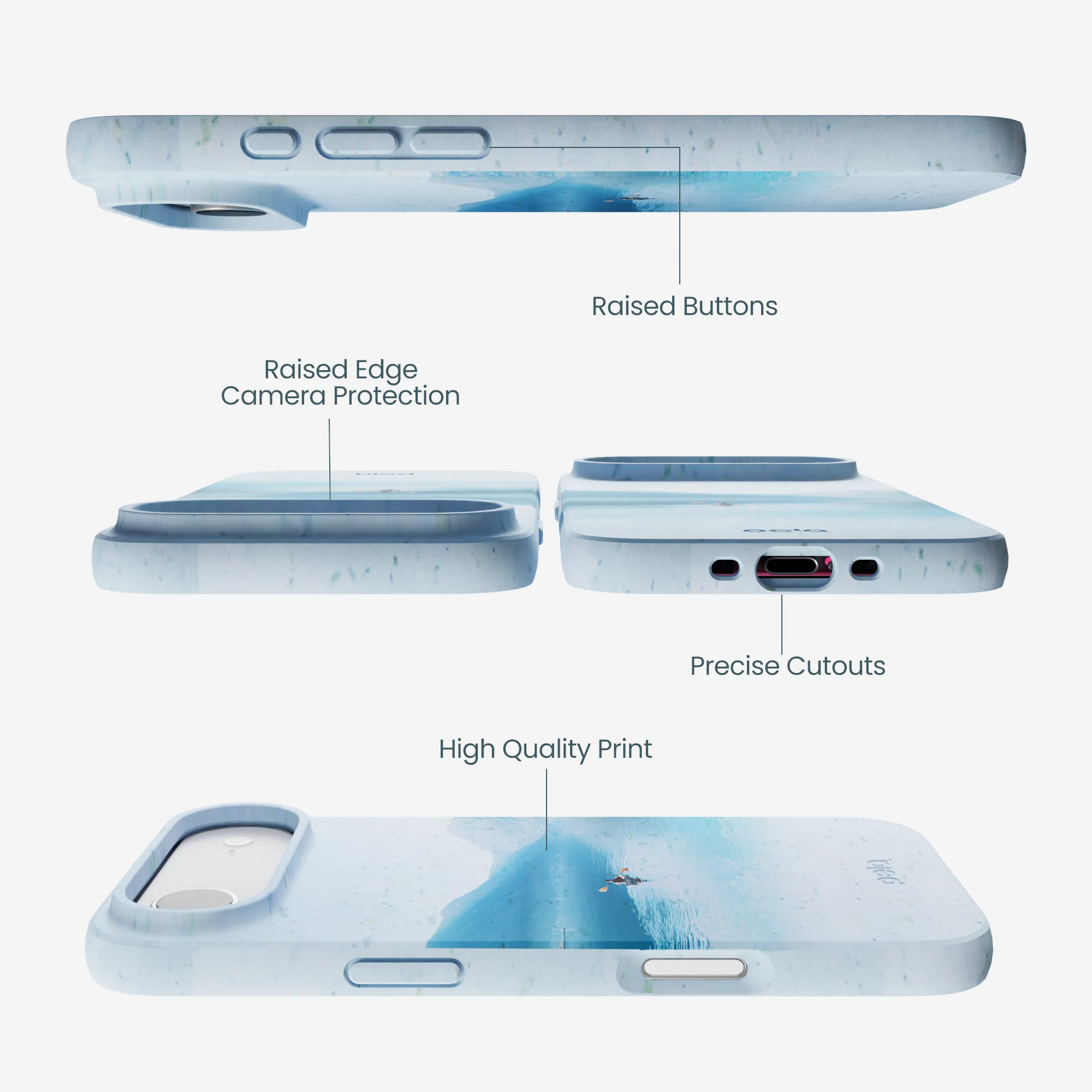 Powder Blue Serene iPhone Air Case - Image 2