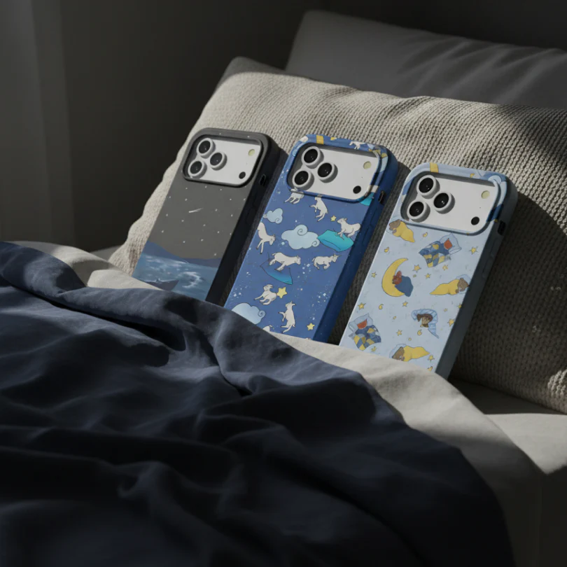 Powder Blue Starlight Sleep iPhone 6/6s/7/8/SE Case - Image 5
