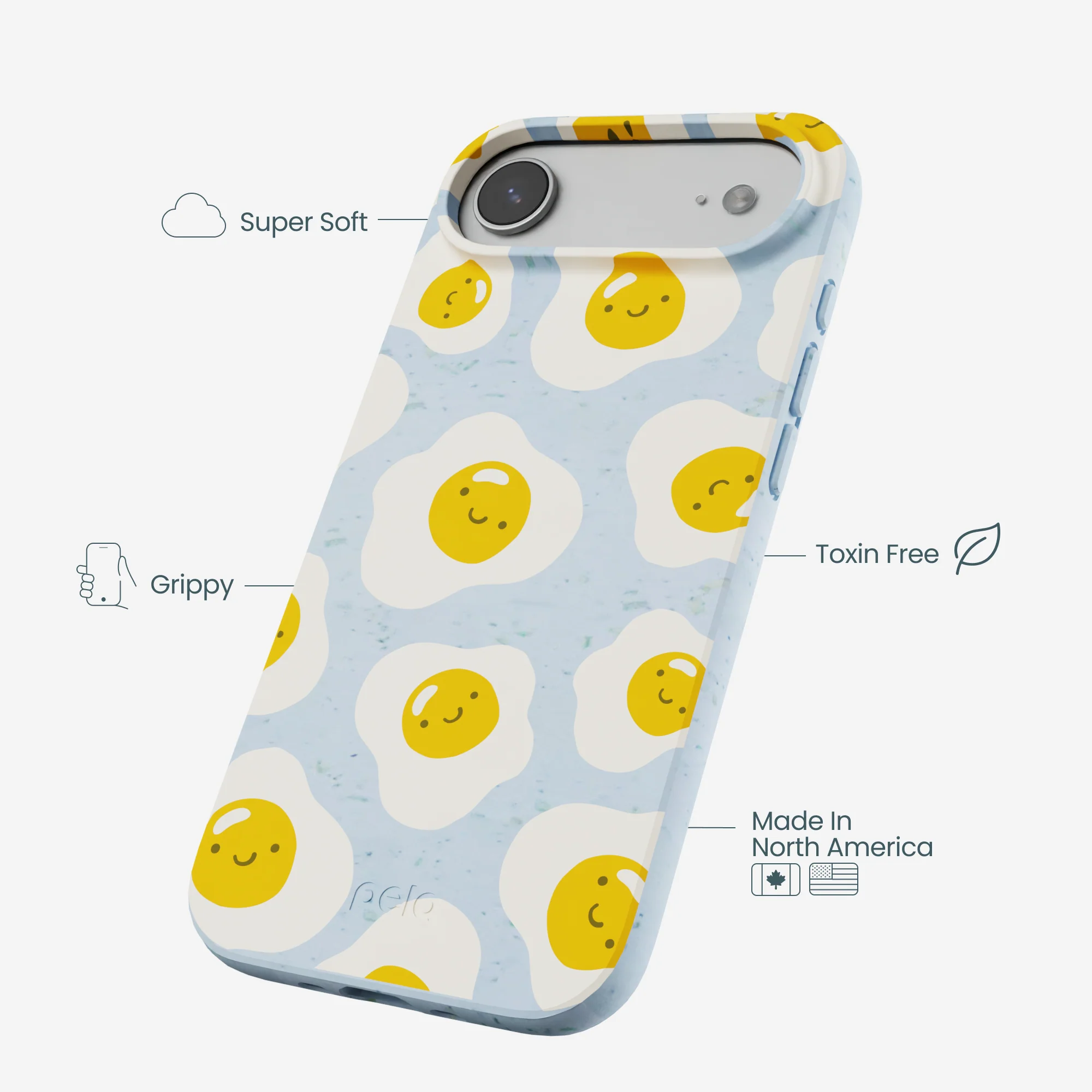 Powder Blue Sunny Side Up iPhone Air Case - Image 3