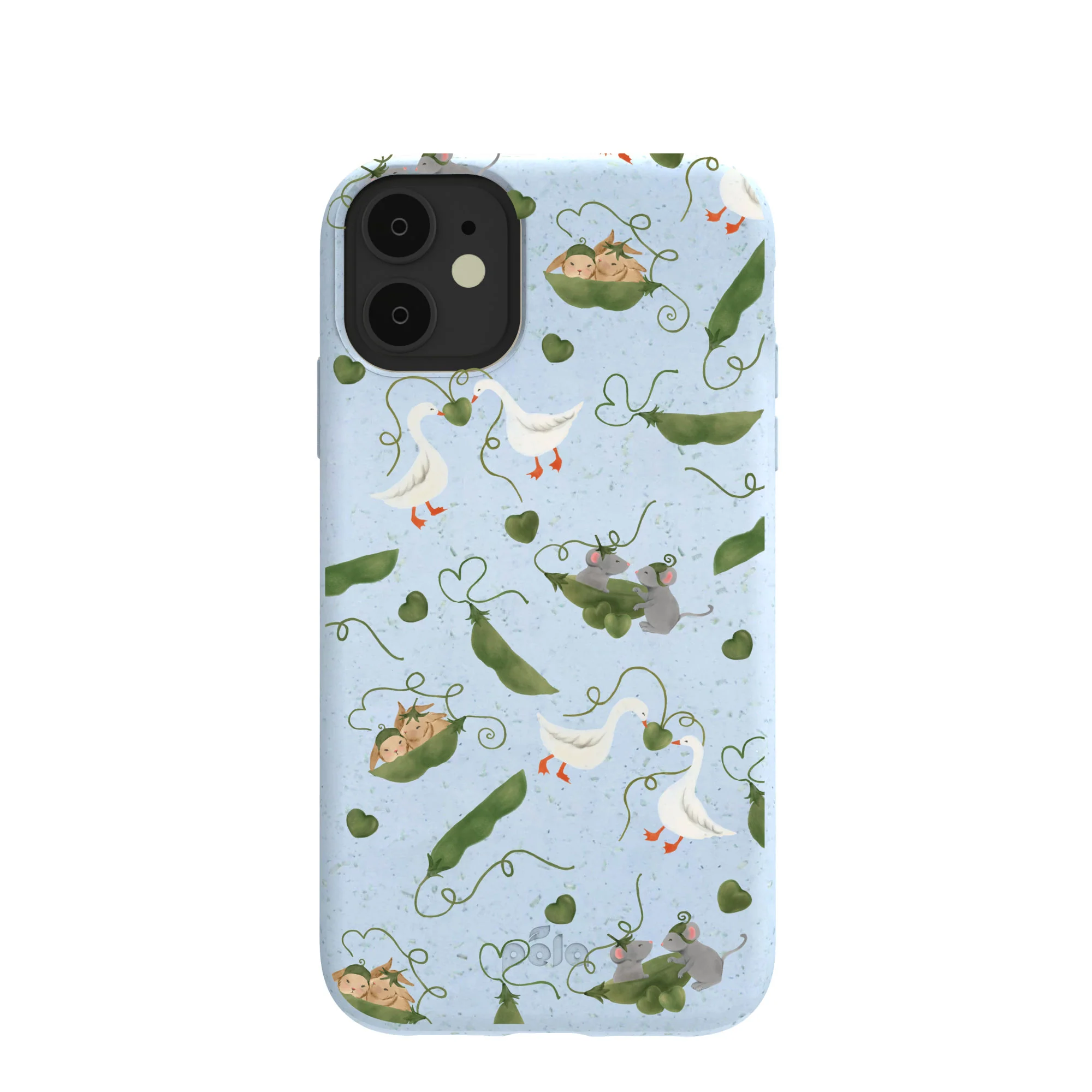 Powder Blue Two Peas in a Pod iPhone 11 Case
