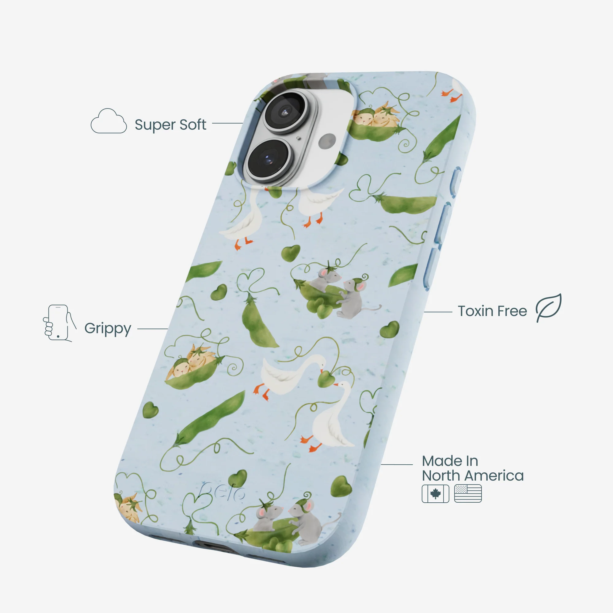 Powder Blue Two Peas in a Pod iPhone 17 Case - Image 3