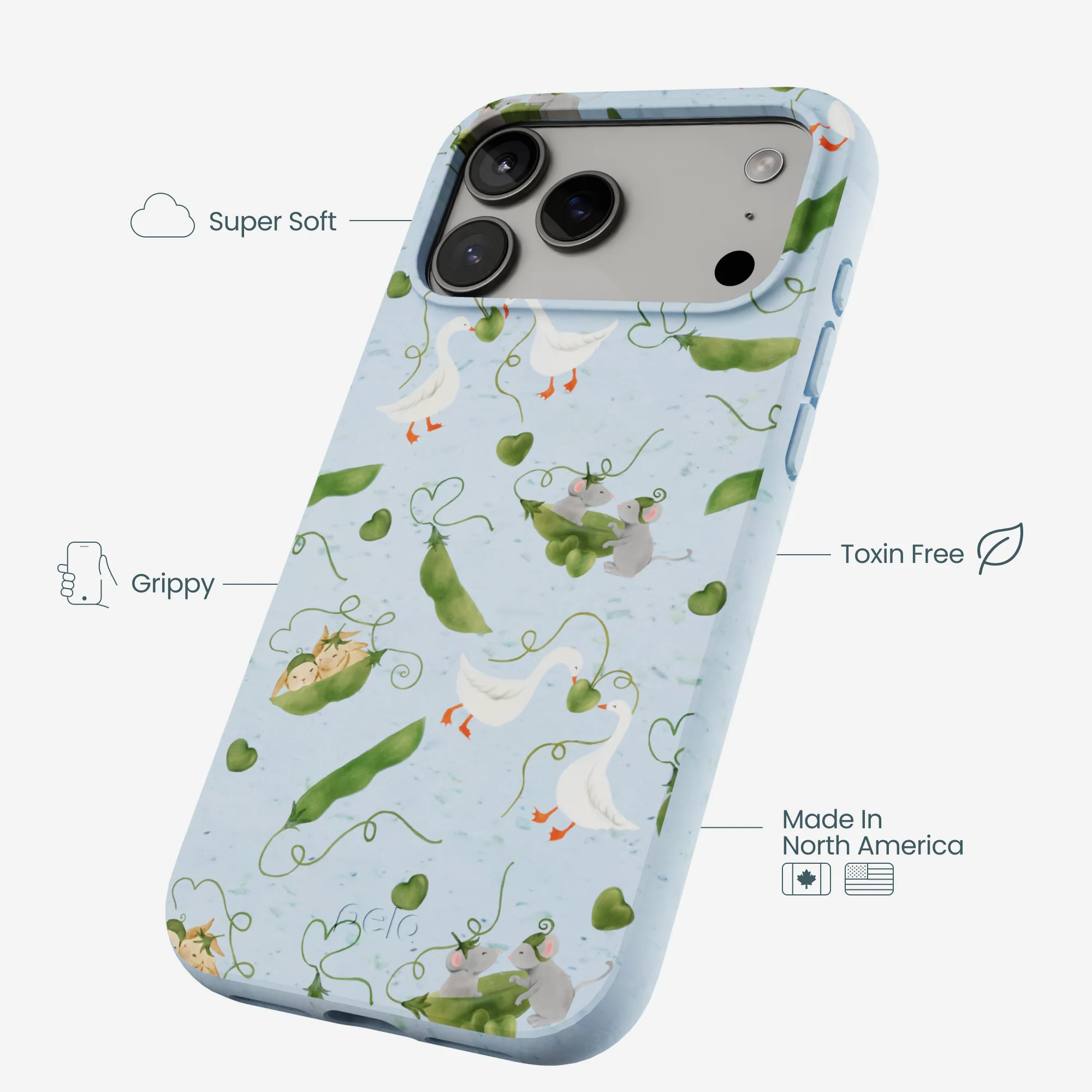 Powder Blue Two Peas in a Pod iPhone 17 Pro Max Case - Image 4