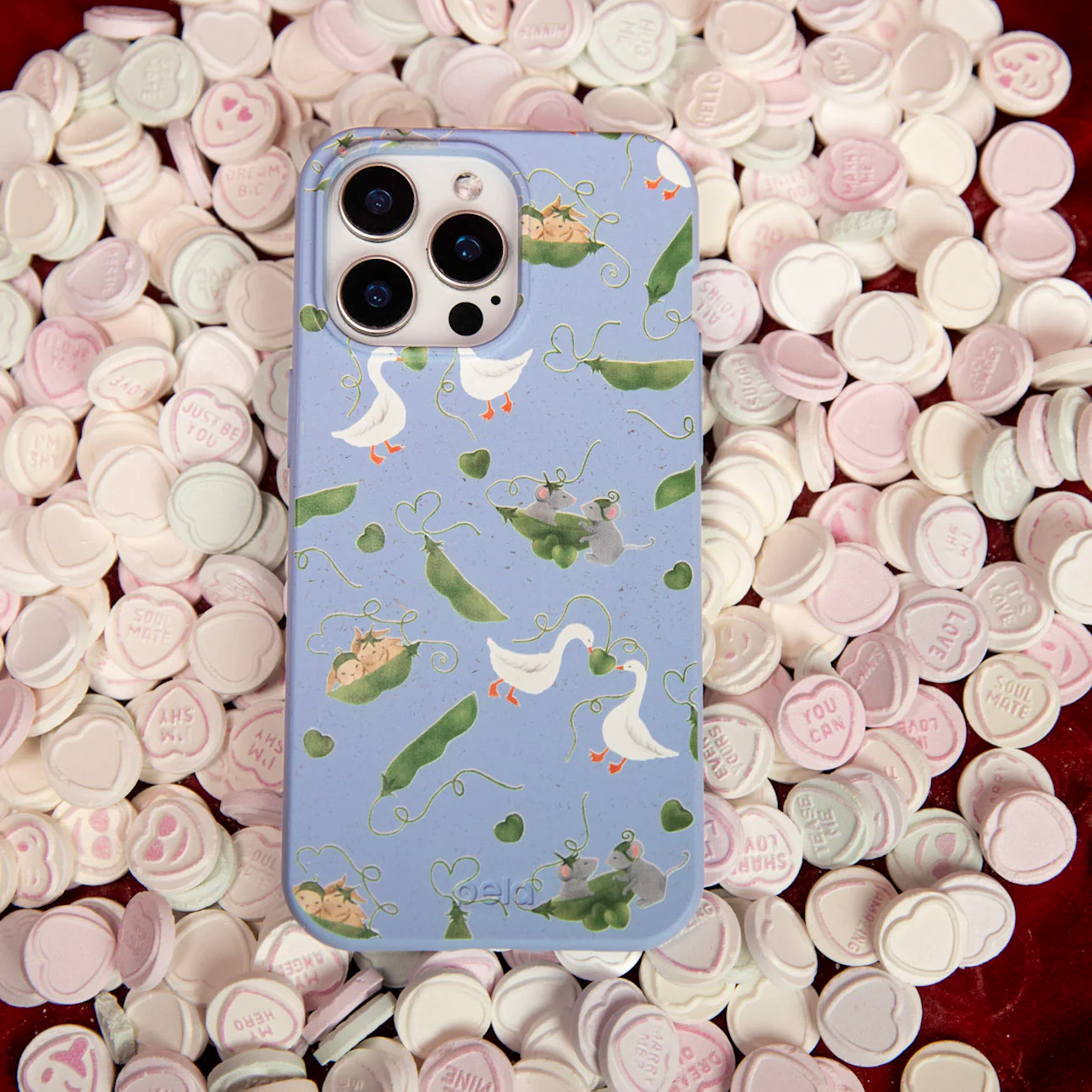 Powder Blue Two Peas in a Pod Samsung Galaxy S21 Case - Image 6