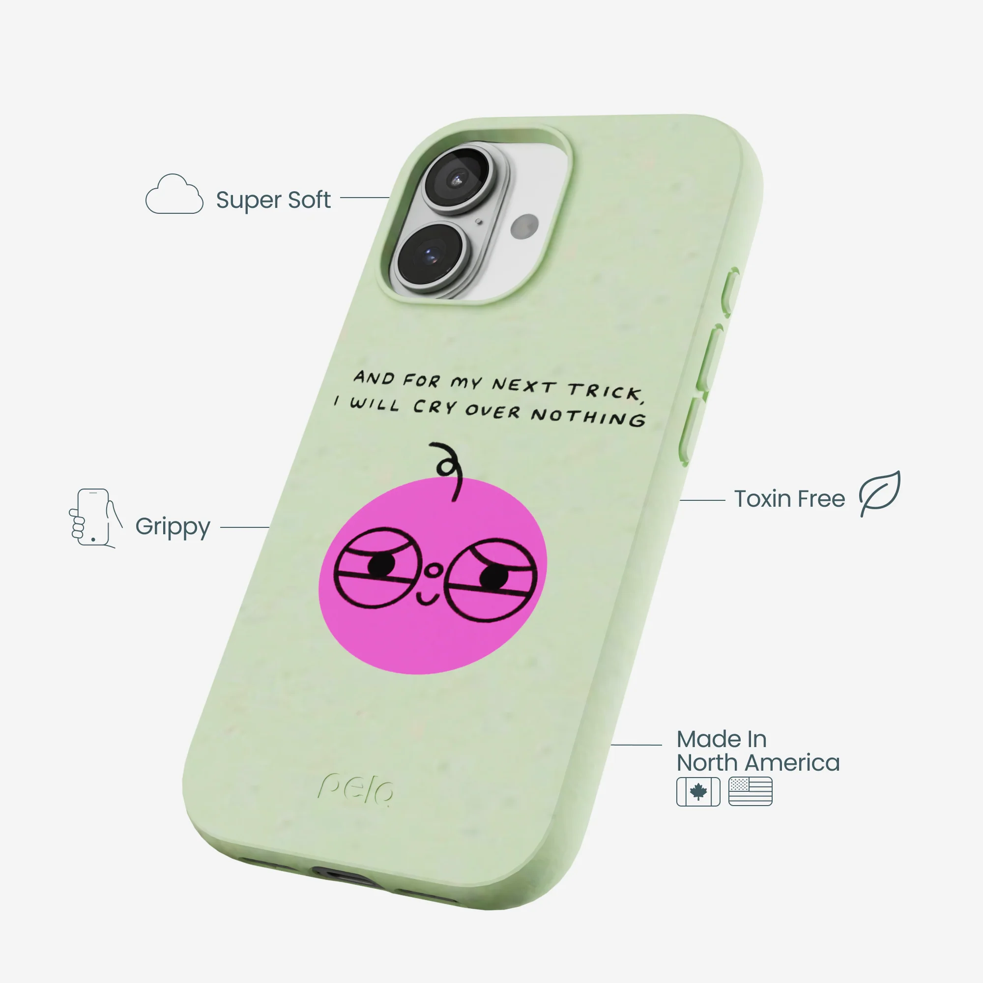 Sage Green Cry iPhone 17 Case - Image 4
