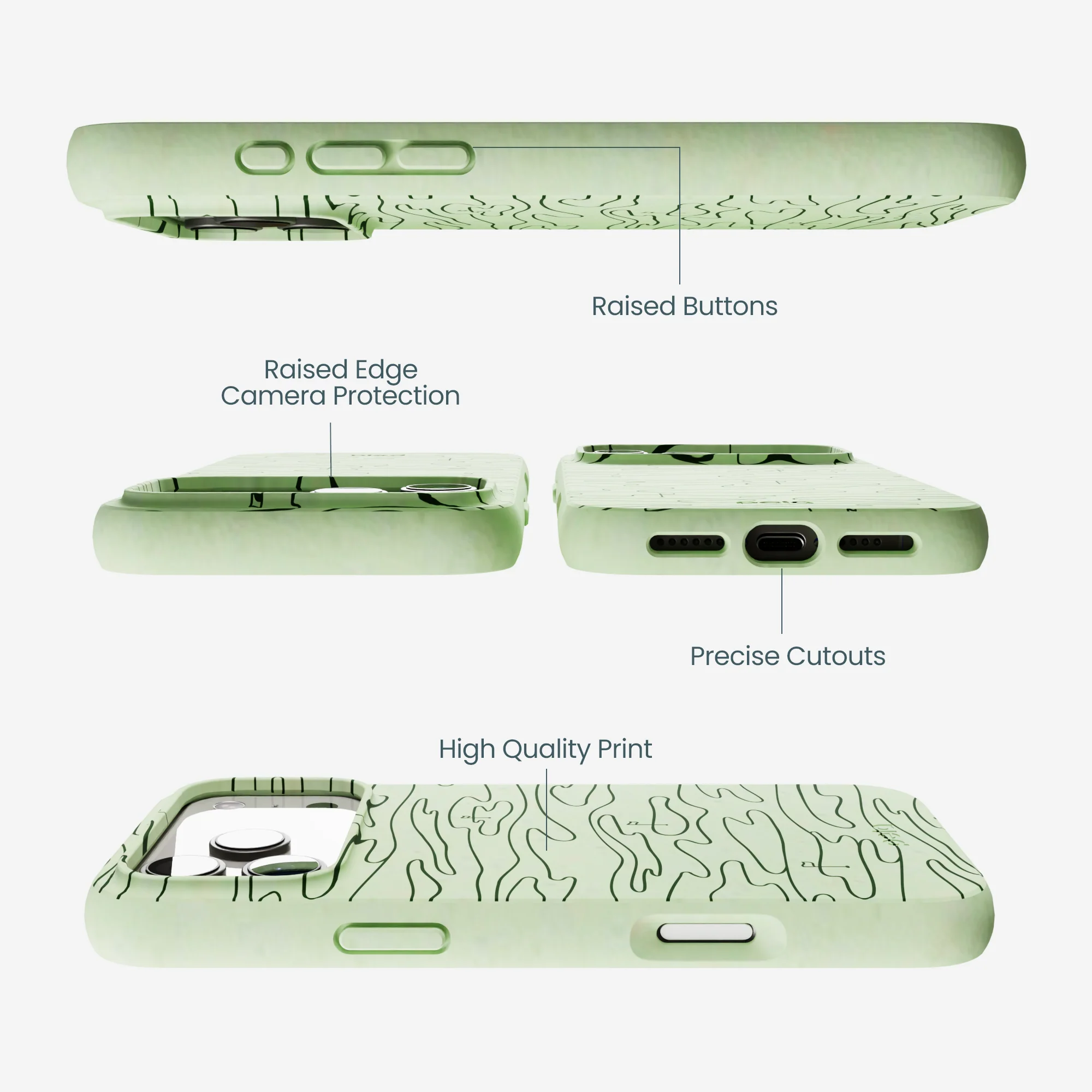 Sage Green Fairway iPhone 17 Pro Max Case - Image 2