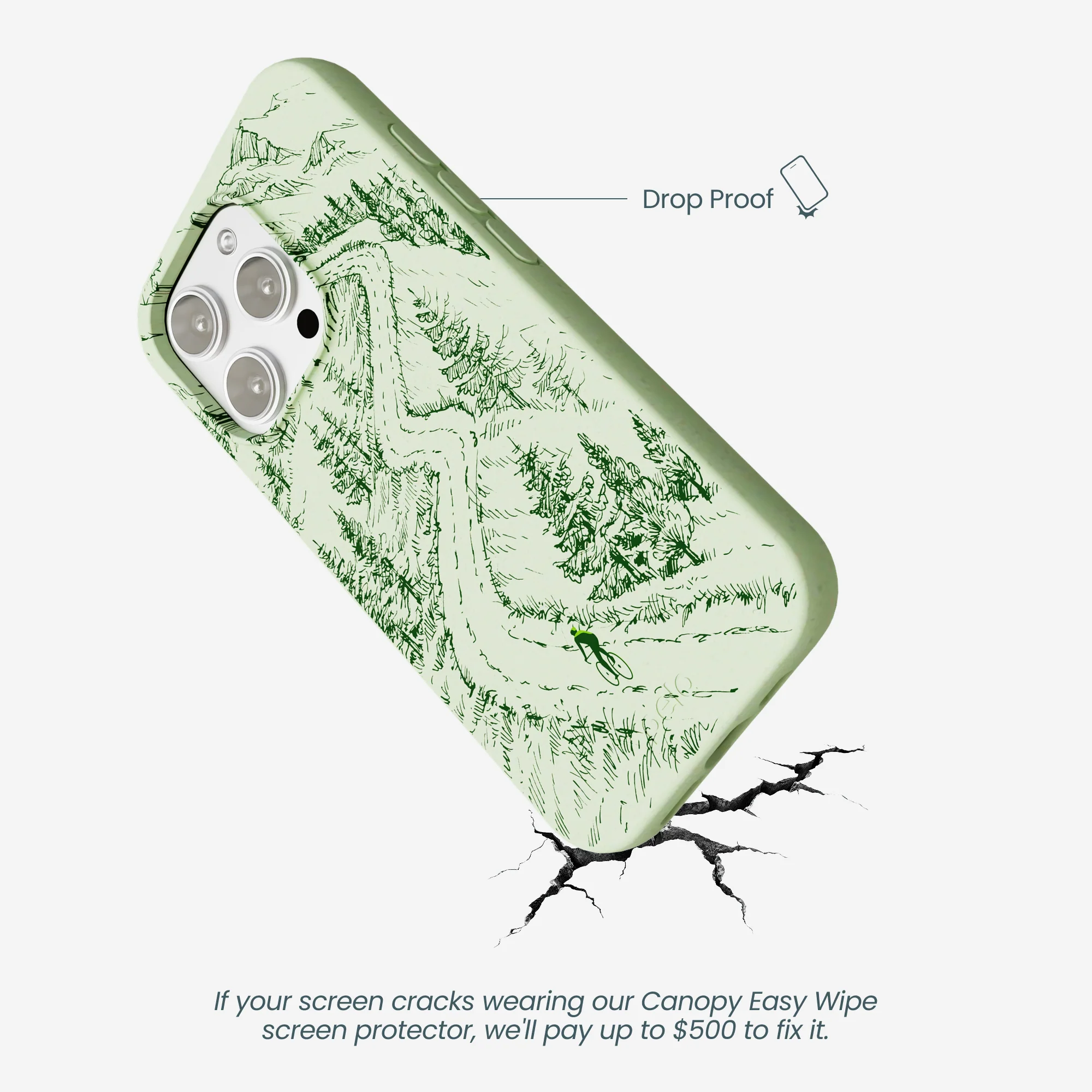 Sage Green Into the Mountains iPhone 16 Pro Max Case - Image 5