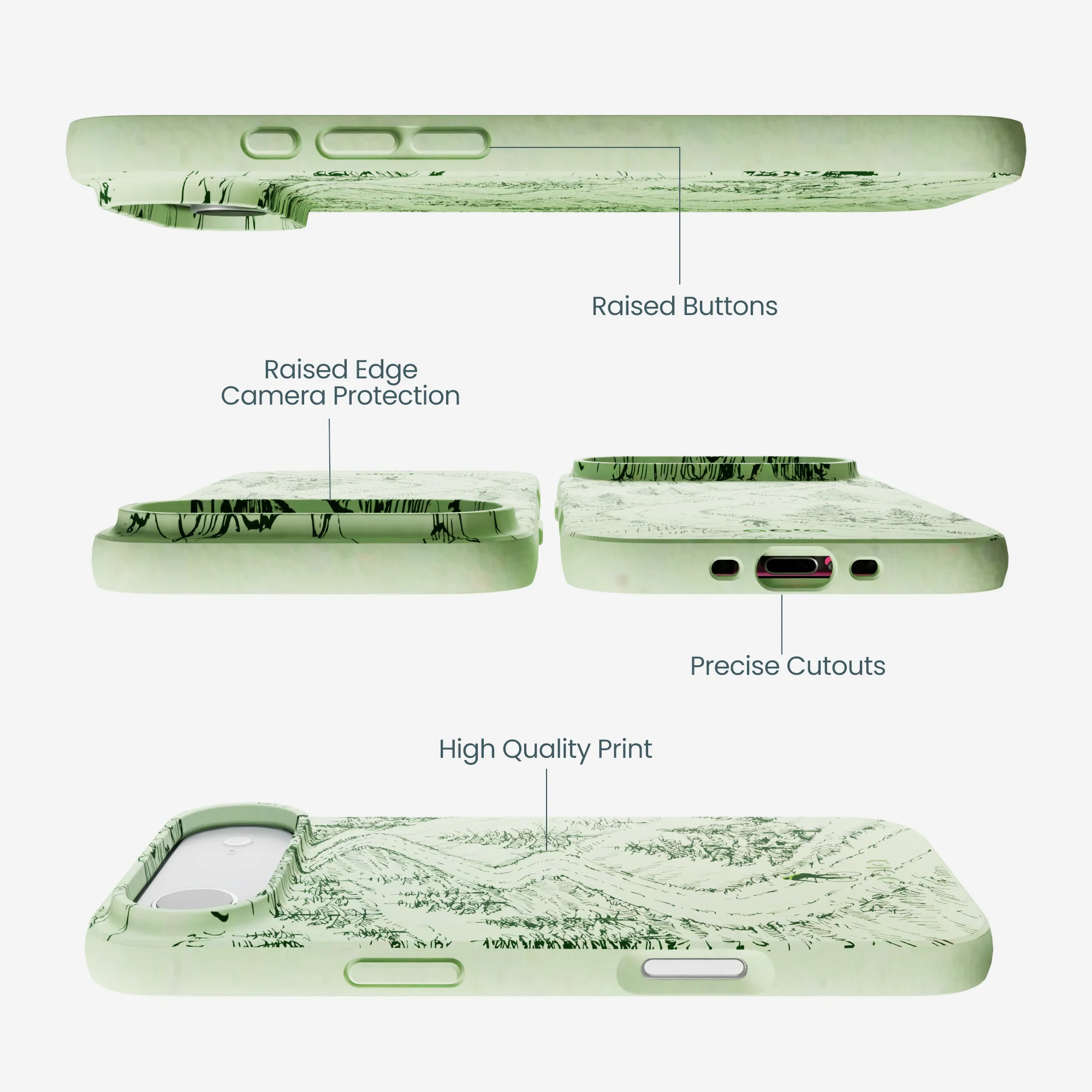 Sage Green Into the Mountains iPhone Air Case - Image 2