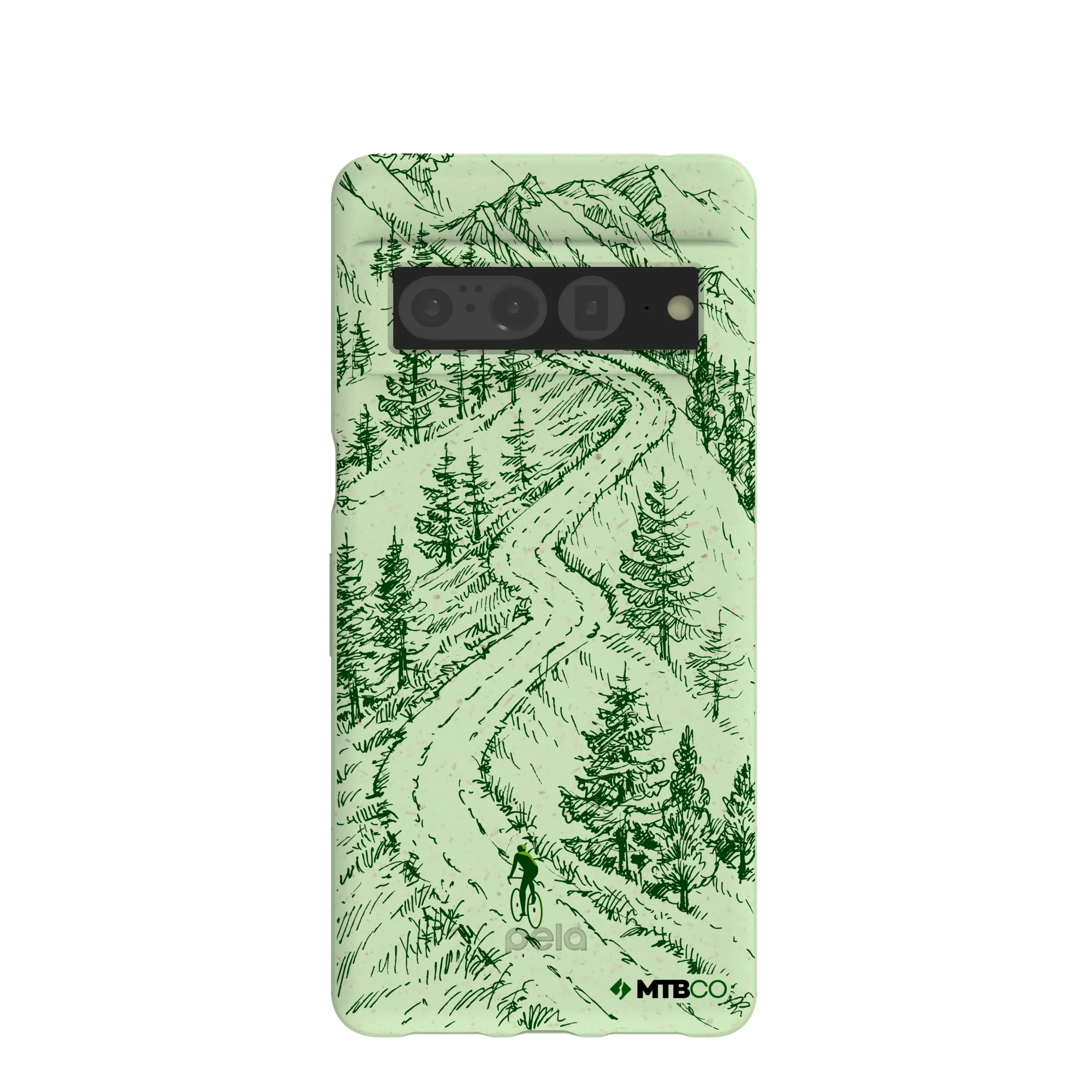 Sage Green Into the Mountains MTBCO Google Pixel 7 Pro Case