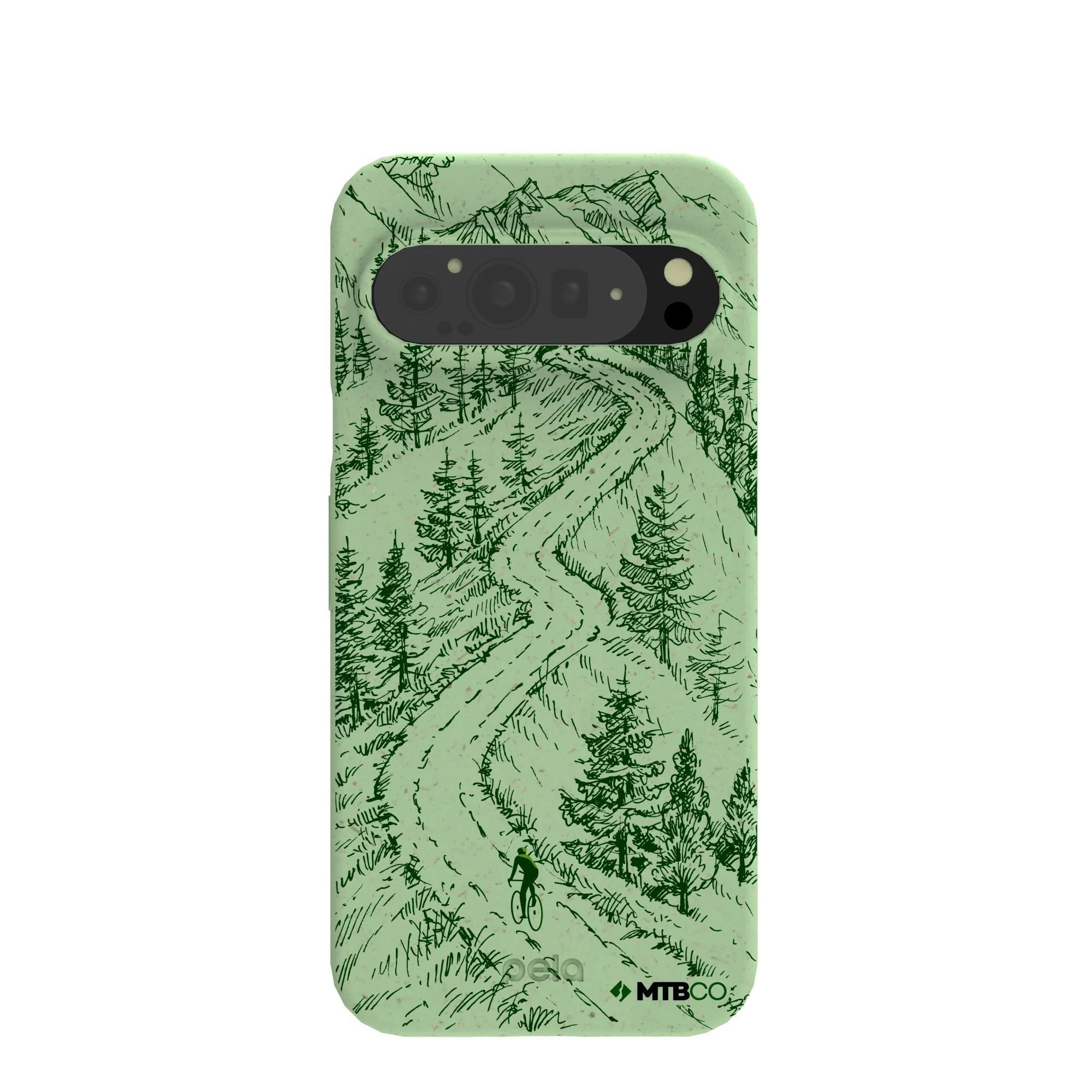 Sage Green Into the Mountains MTBCO Google Pixel 9 Pro XL Case