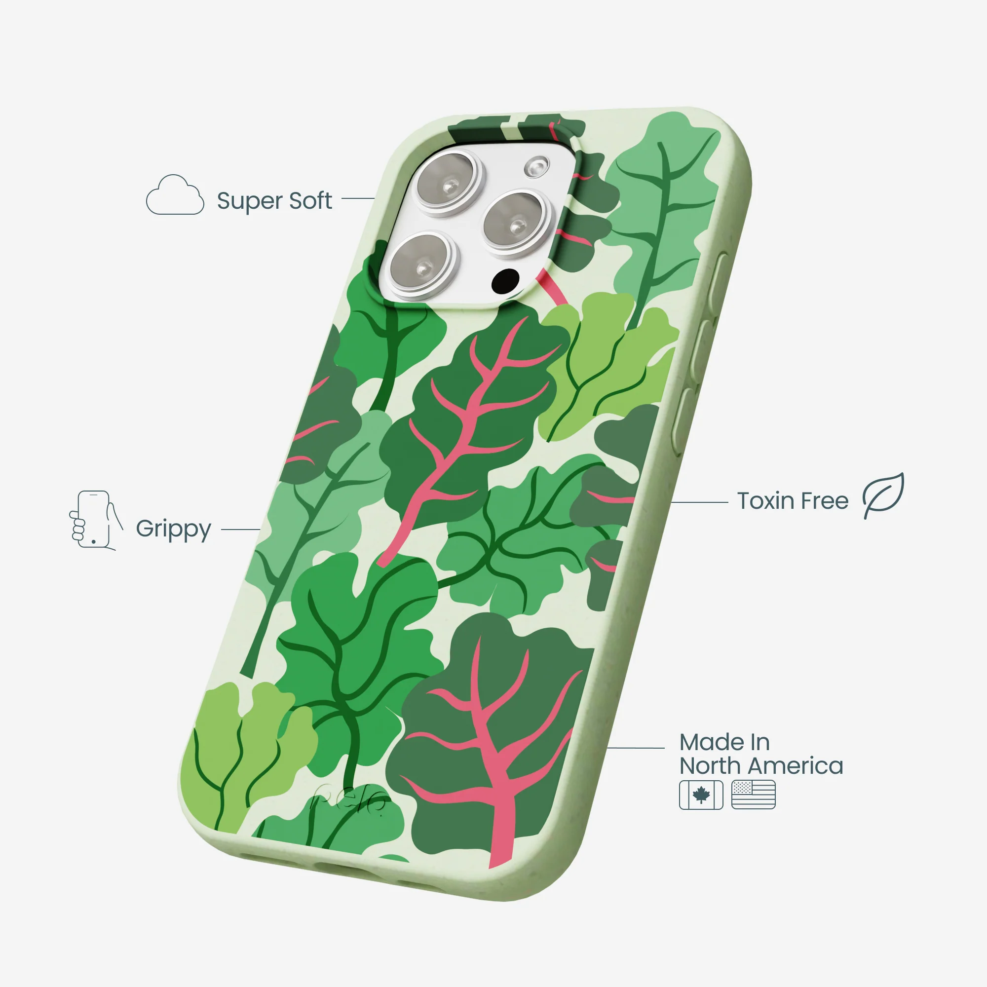Sage Green Leafy Greens iPhone 16 Pro Max Case - Image 4