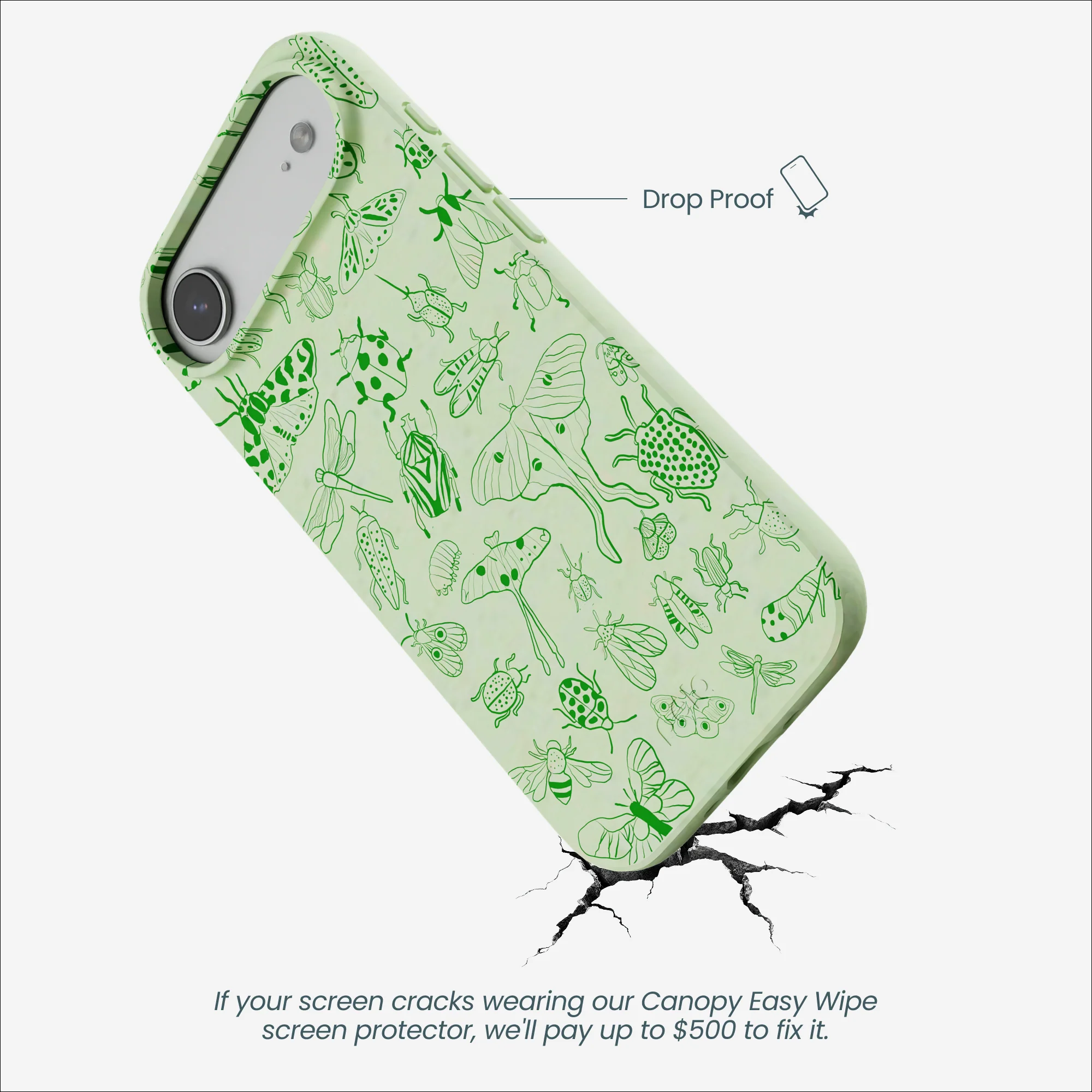 Sage Green Linear Entomology iPhone Air Case - Image 4