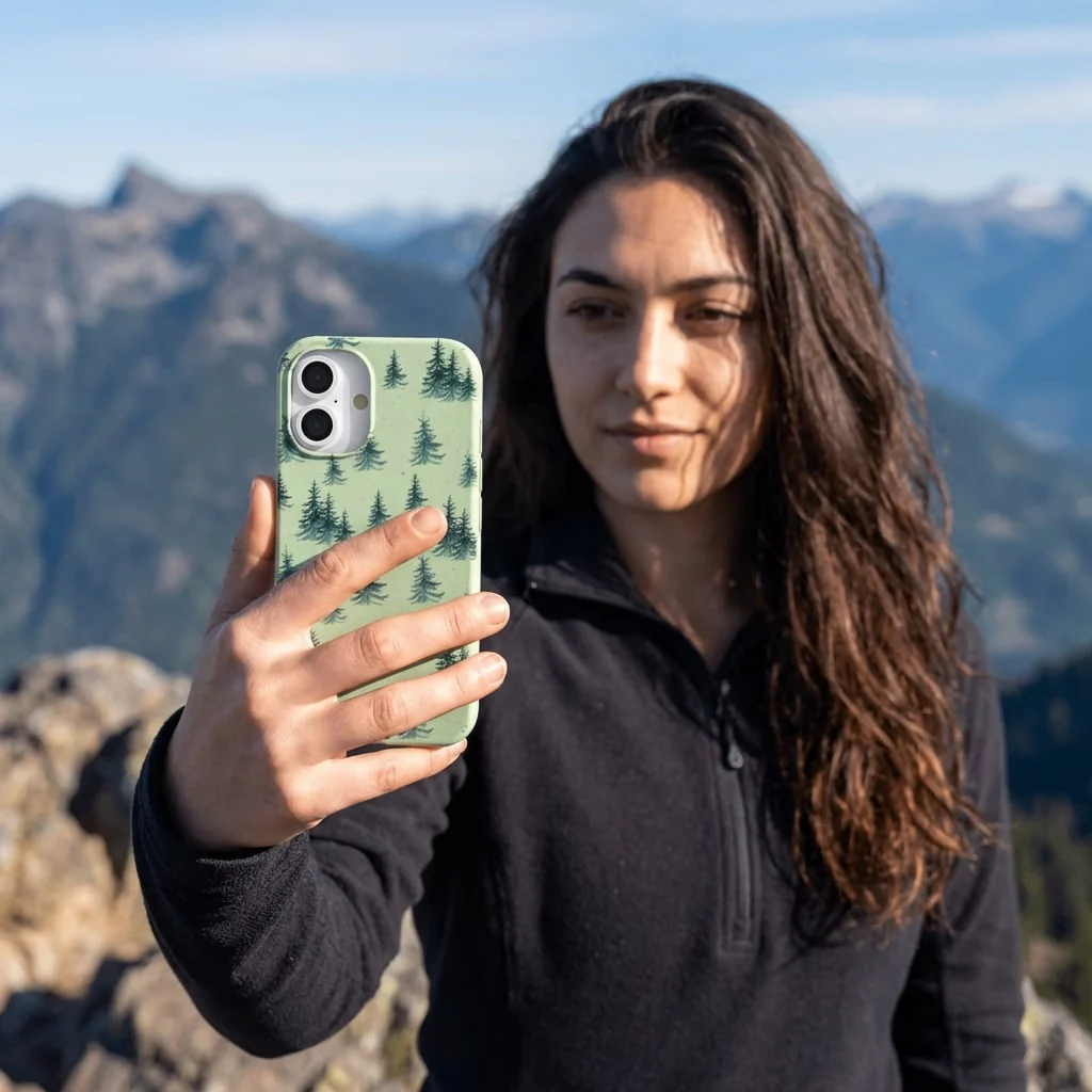 Sage Green Pine Season iPhone 15 Pro Max Case - Image 2