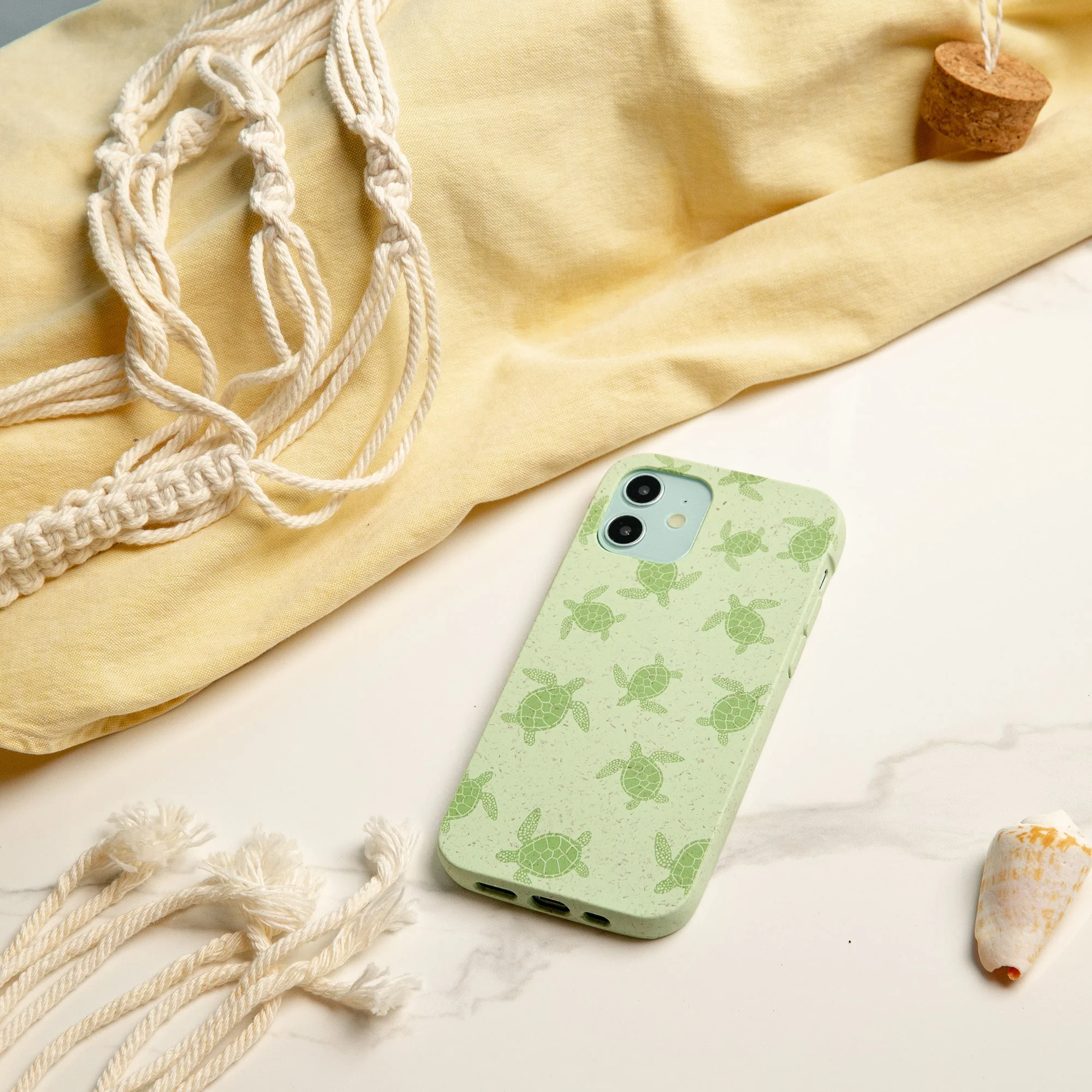 Sage Green Tiny Turtles Google Pixel 9a Case - Image 2