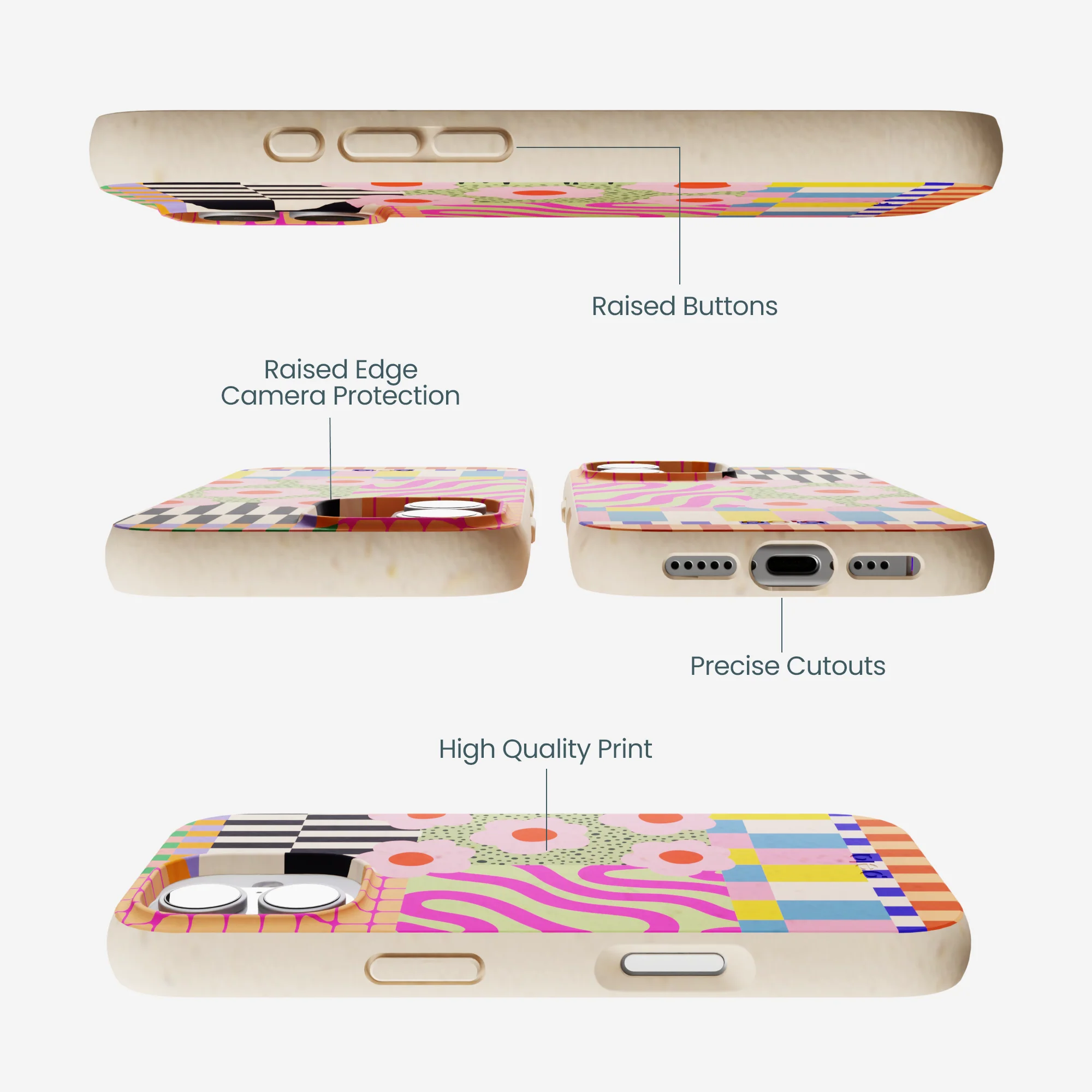 Seashell Abstract Cake iPhone 17 Case - Image 3