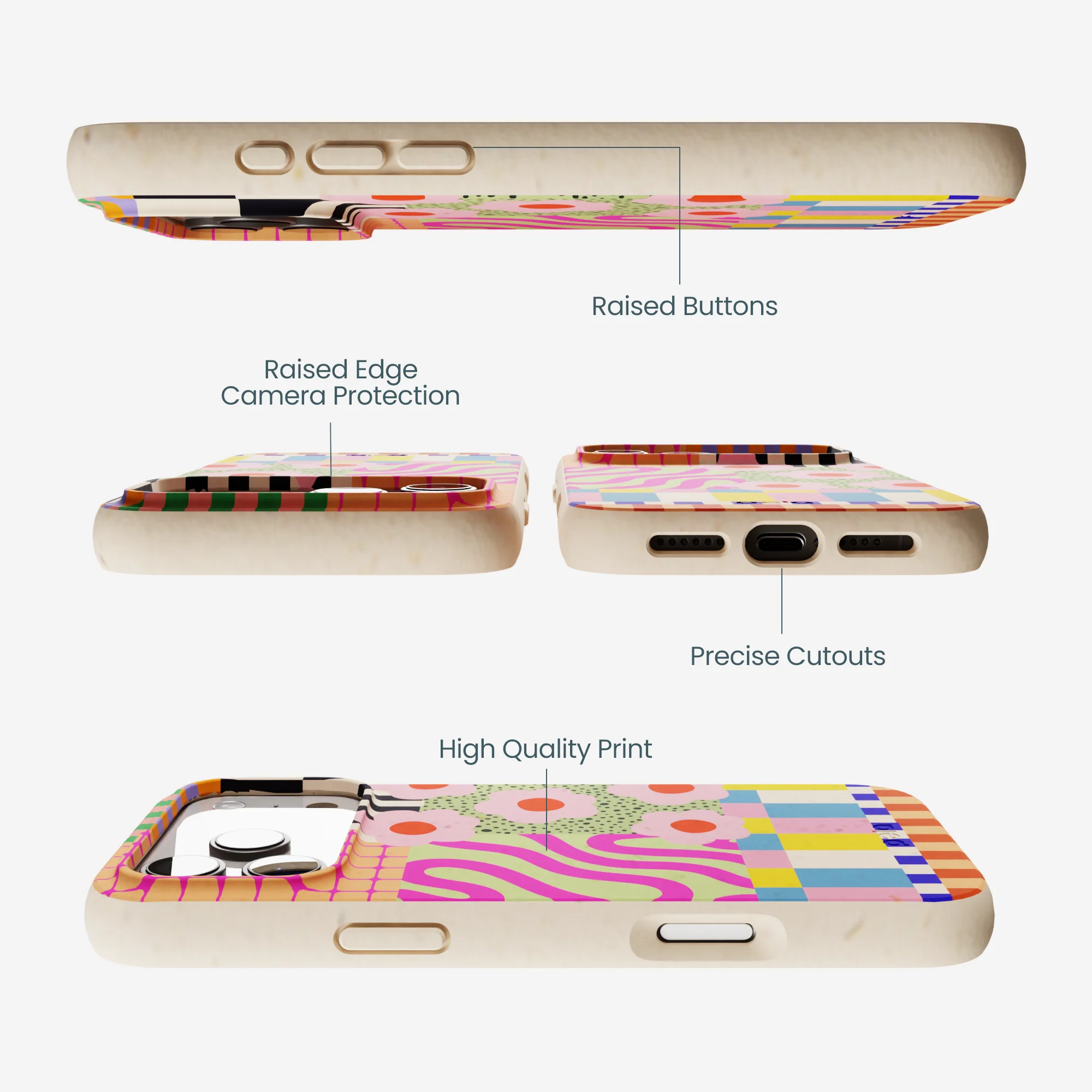 Seashell Abstract Cake iPhone 17 Pro Max Case - Image 3