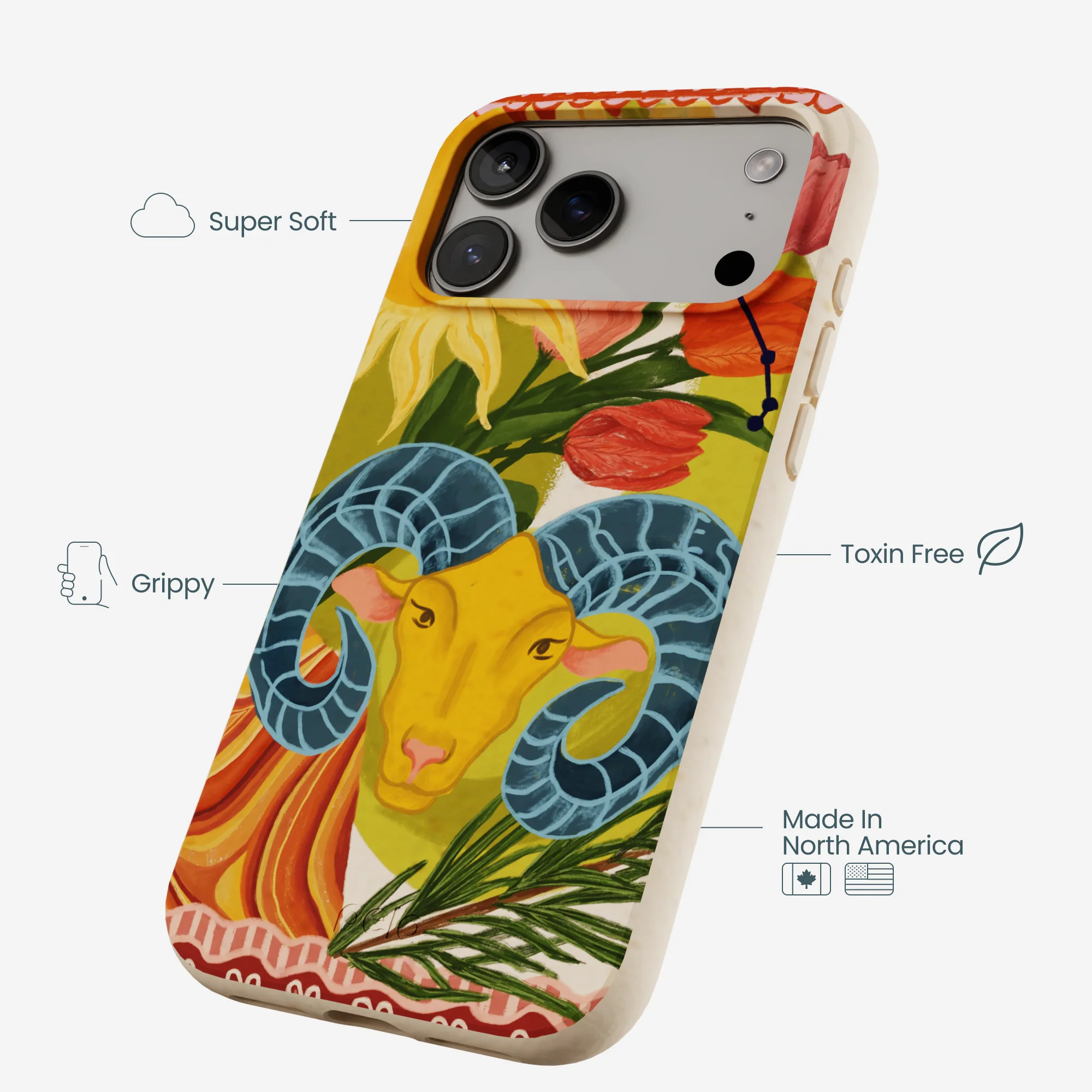 Seashell Aries Ram iPhone 17 Pro Max Case - Image 3